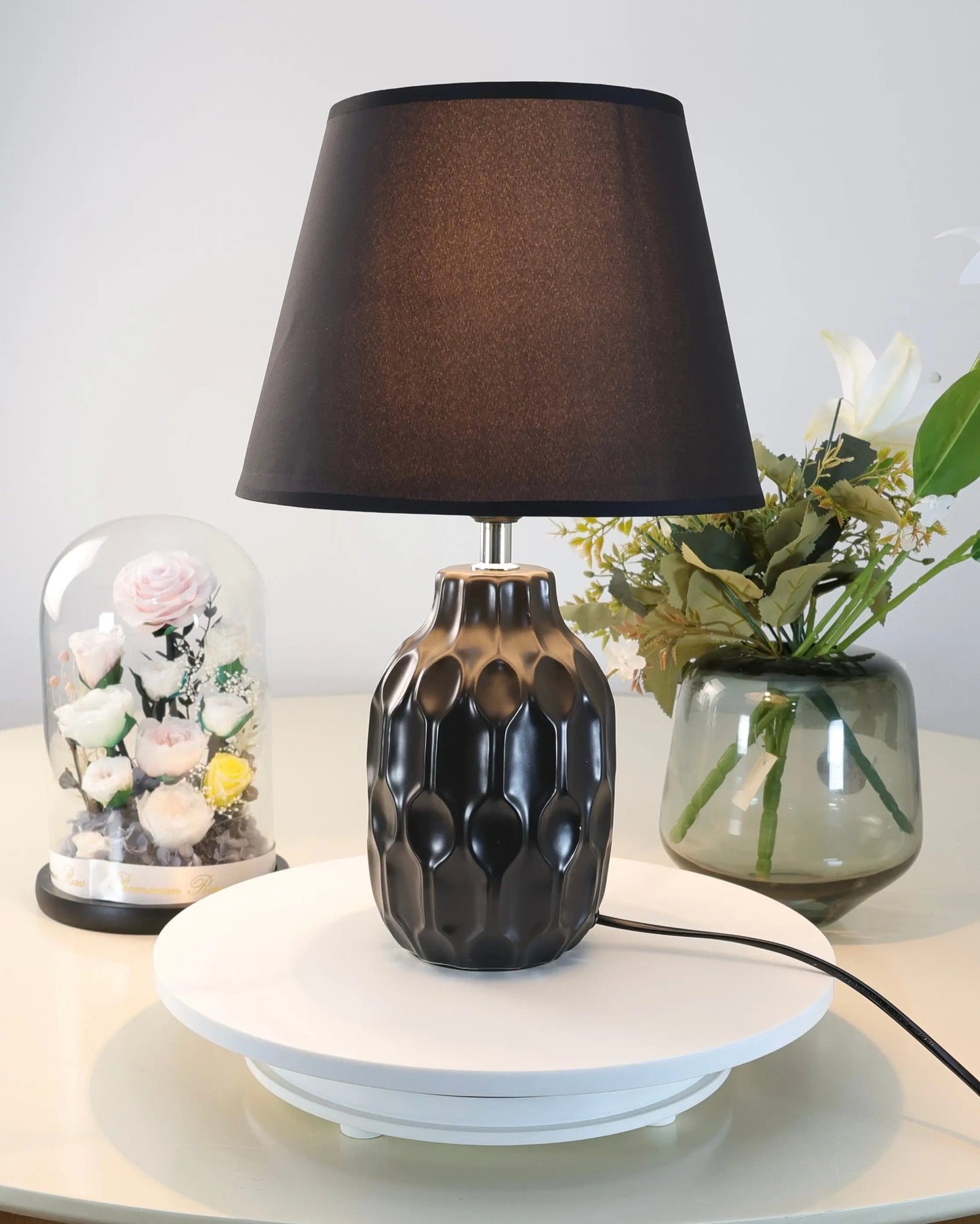 lampes en forme structuré Bol brillant