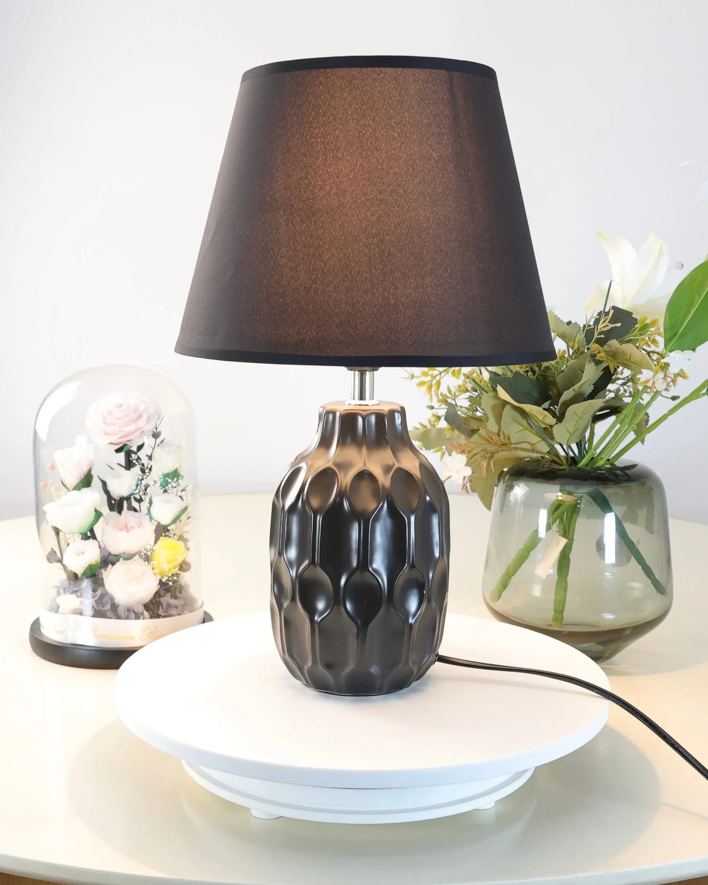 lampes en forme structuré Bol brillant