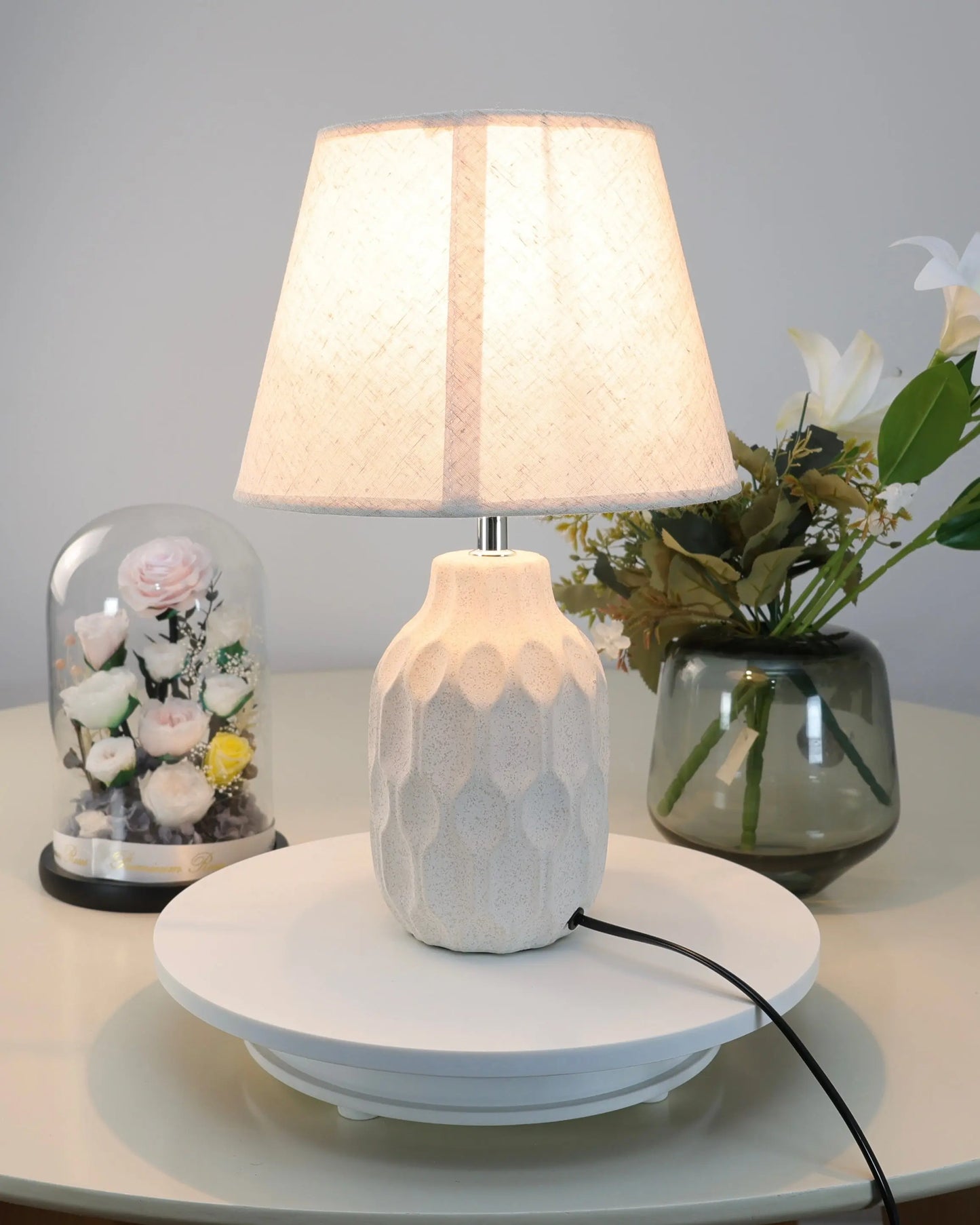 lampes en forme structuré Bol brillant
