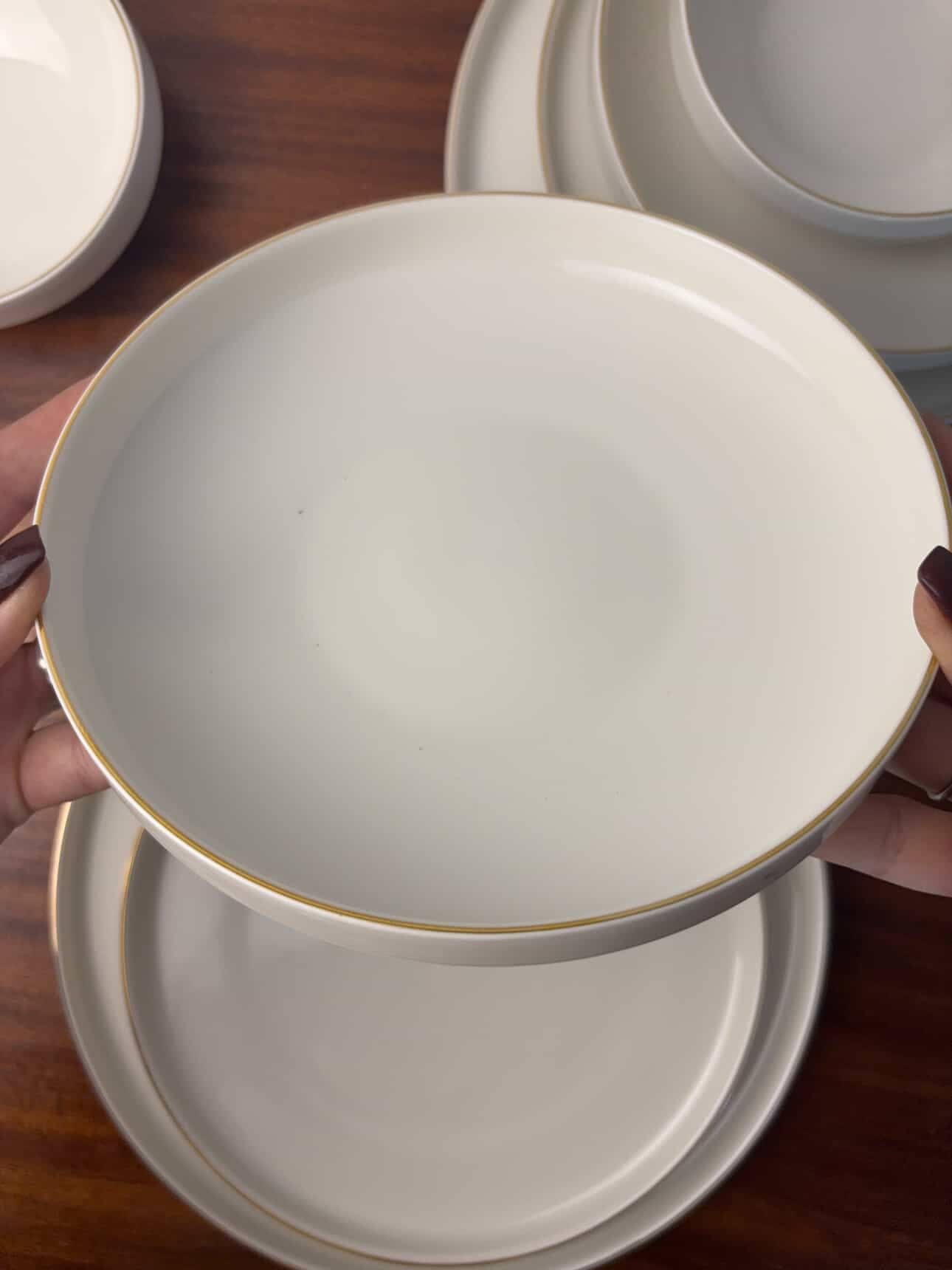 Service blanc en porcelaine ; FANGQI