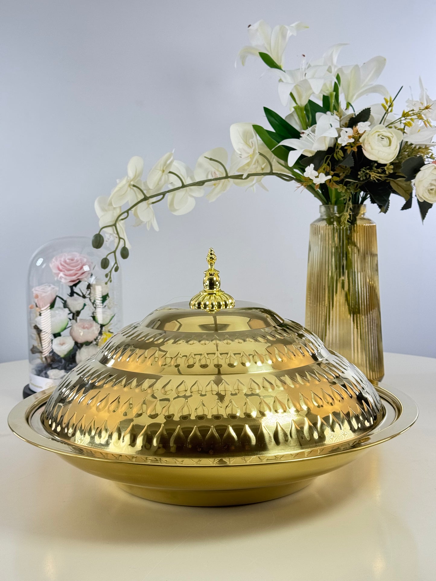 tajines en inox doré Bol brillant