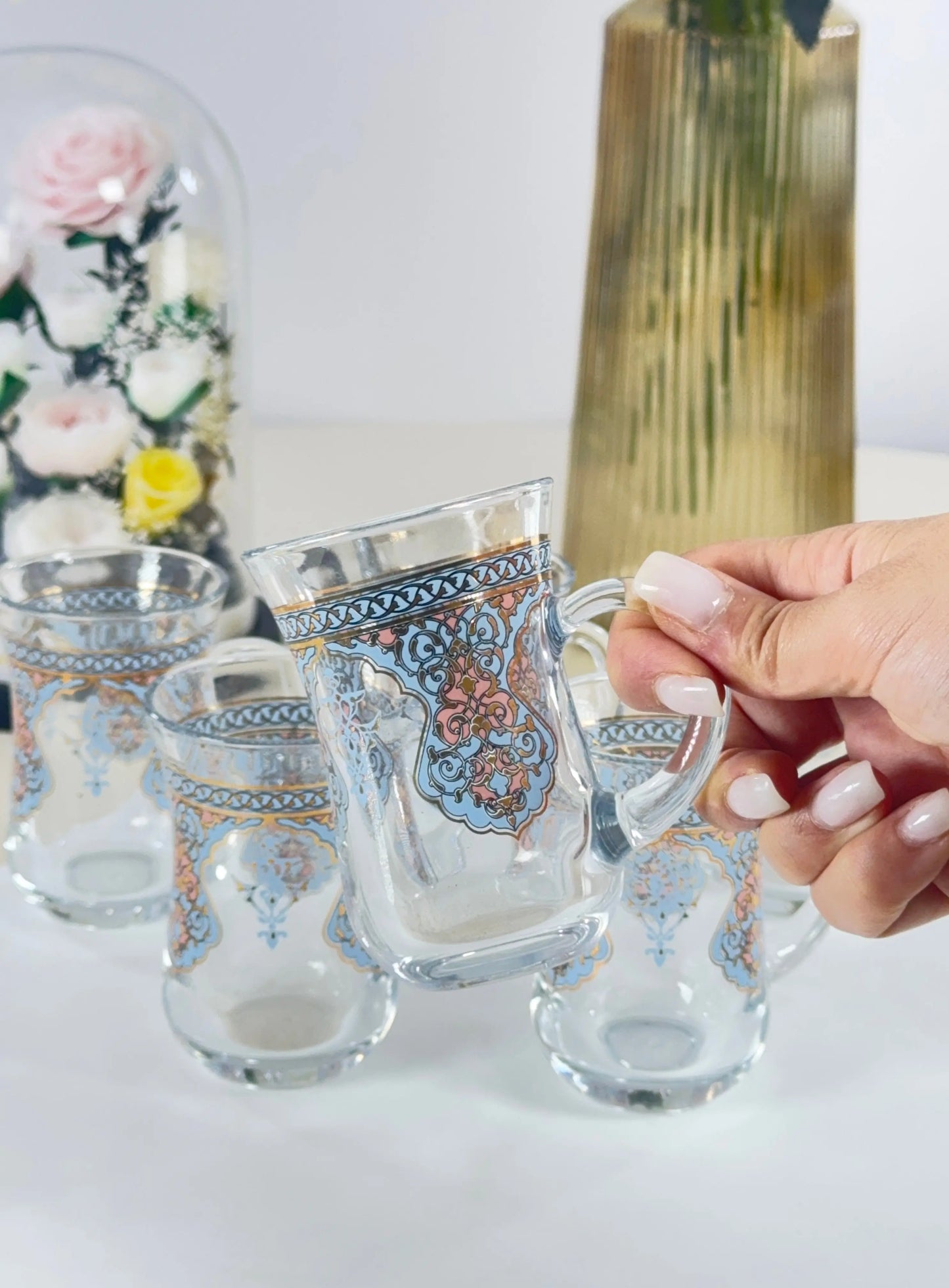 Set de 6 verres à thé Bol brillant