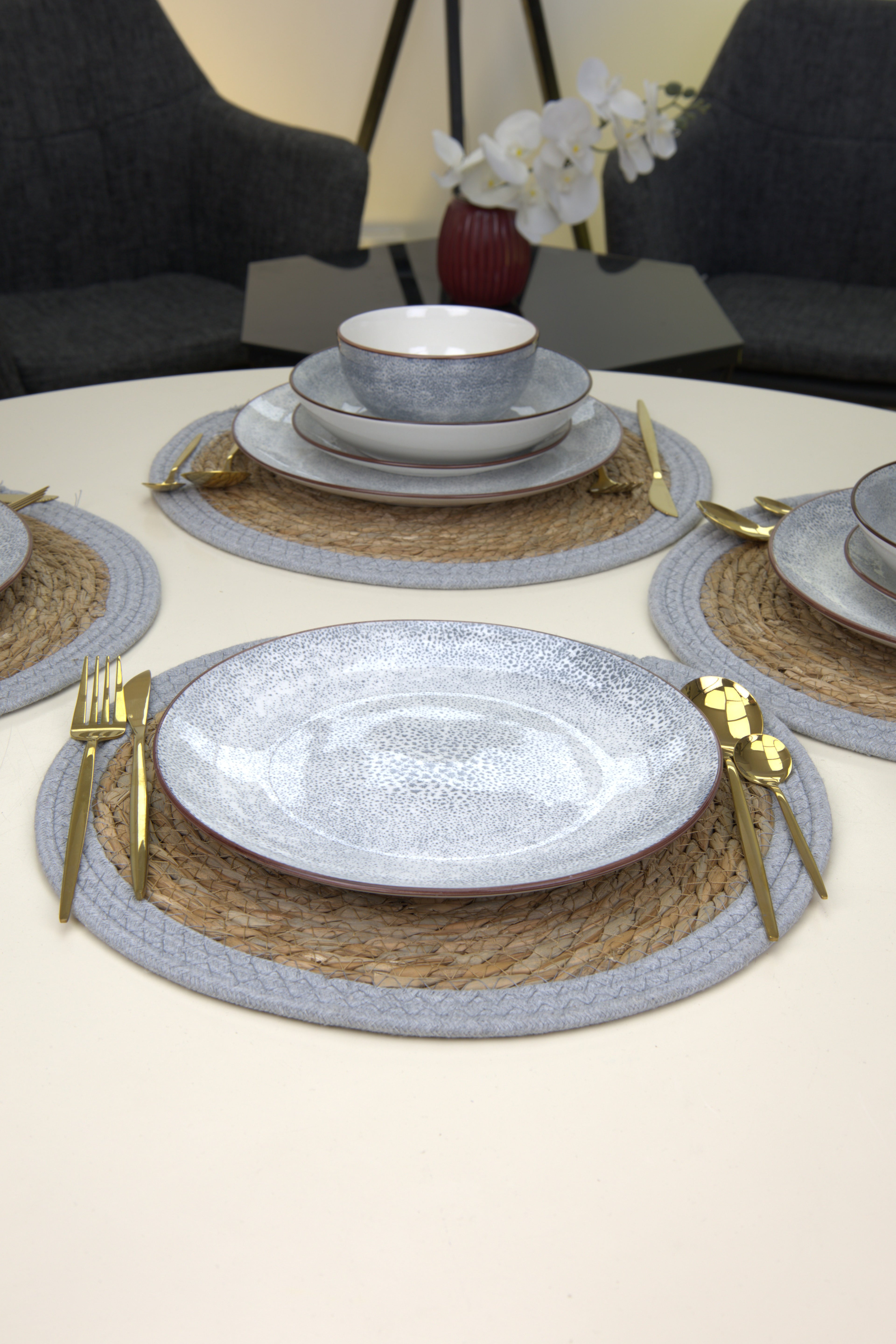 Service de table 24 pièces |Collection Roche Céleste🤎