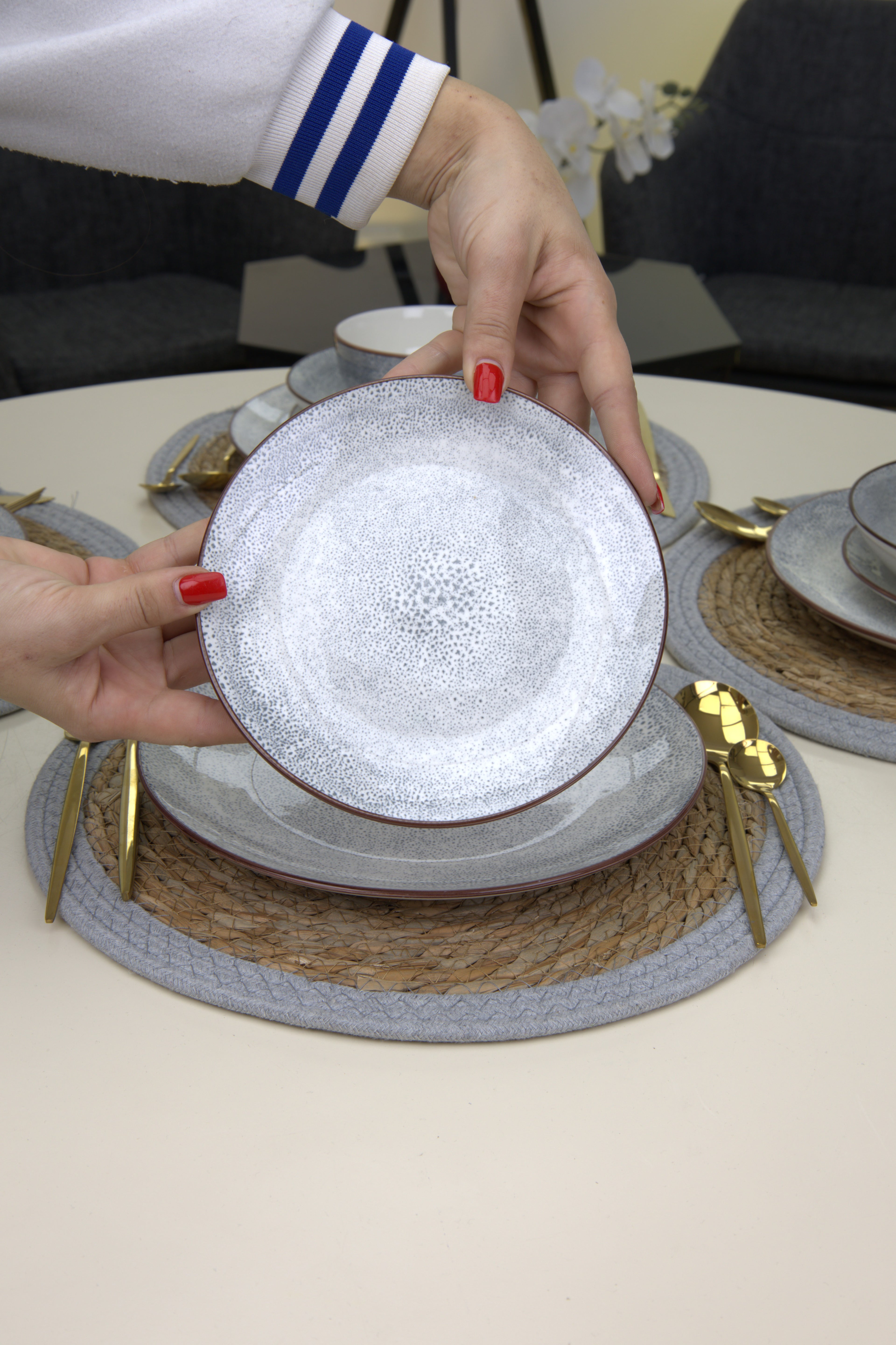 Service de table 24 pièces |Collection Roche Céleste🤎