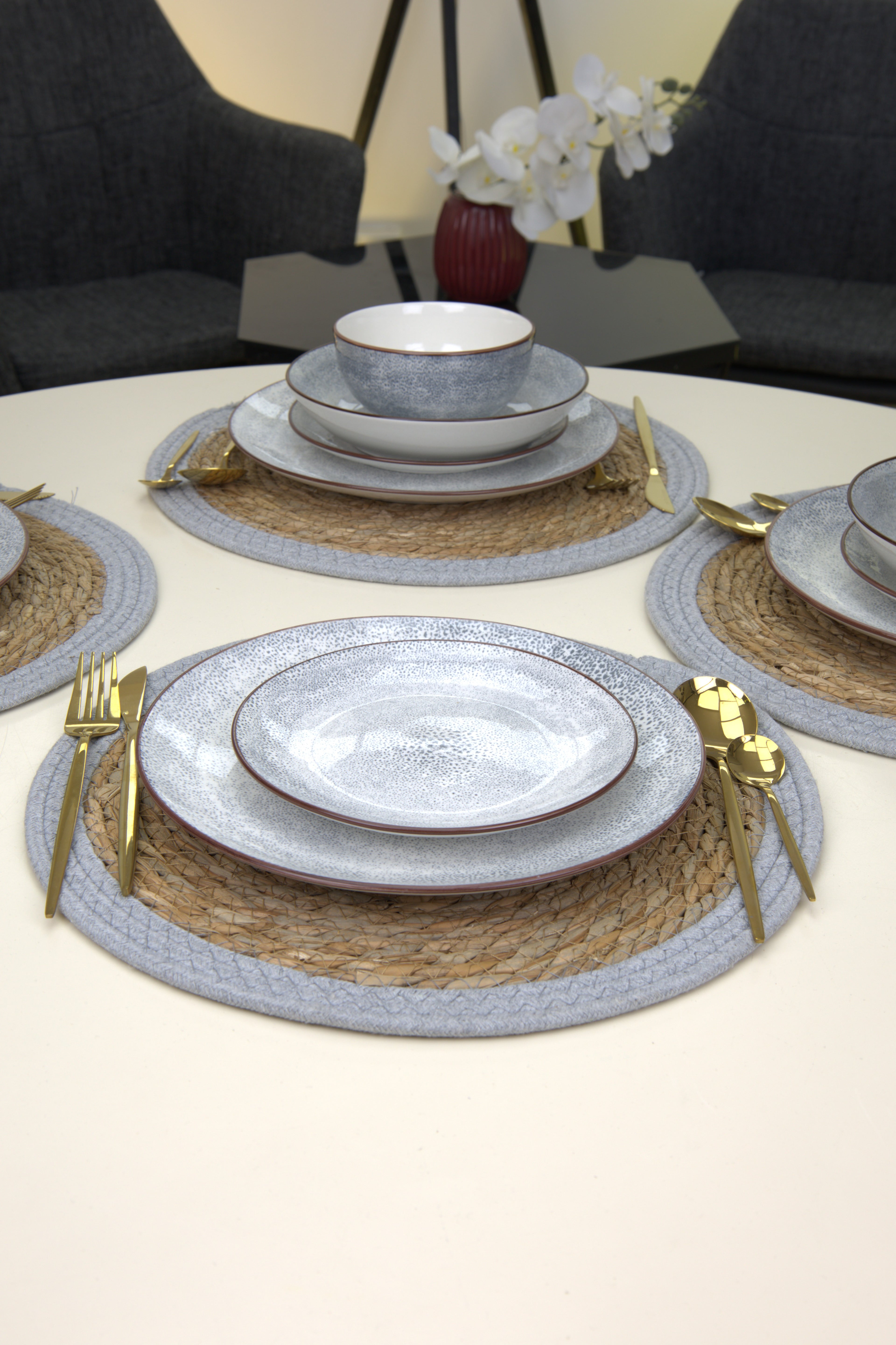 Service de table 24 pièces |Collection Roche Céleste🤎