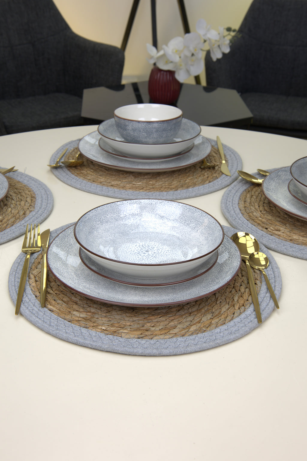 Service de table 24 pièces |Collection Roche Céleste🤎