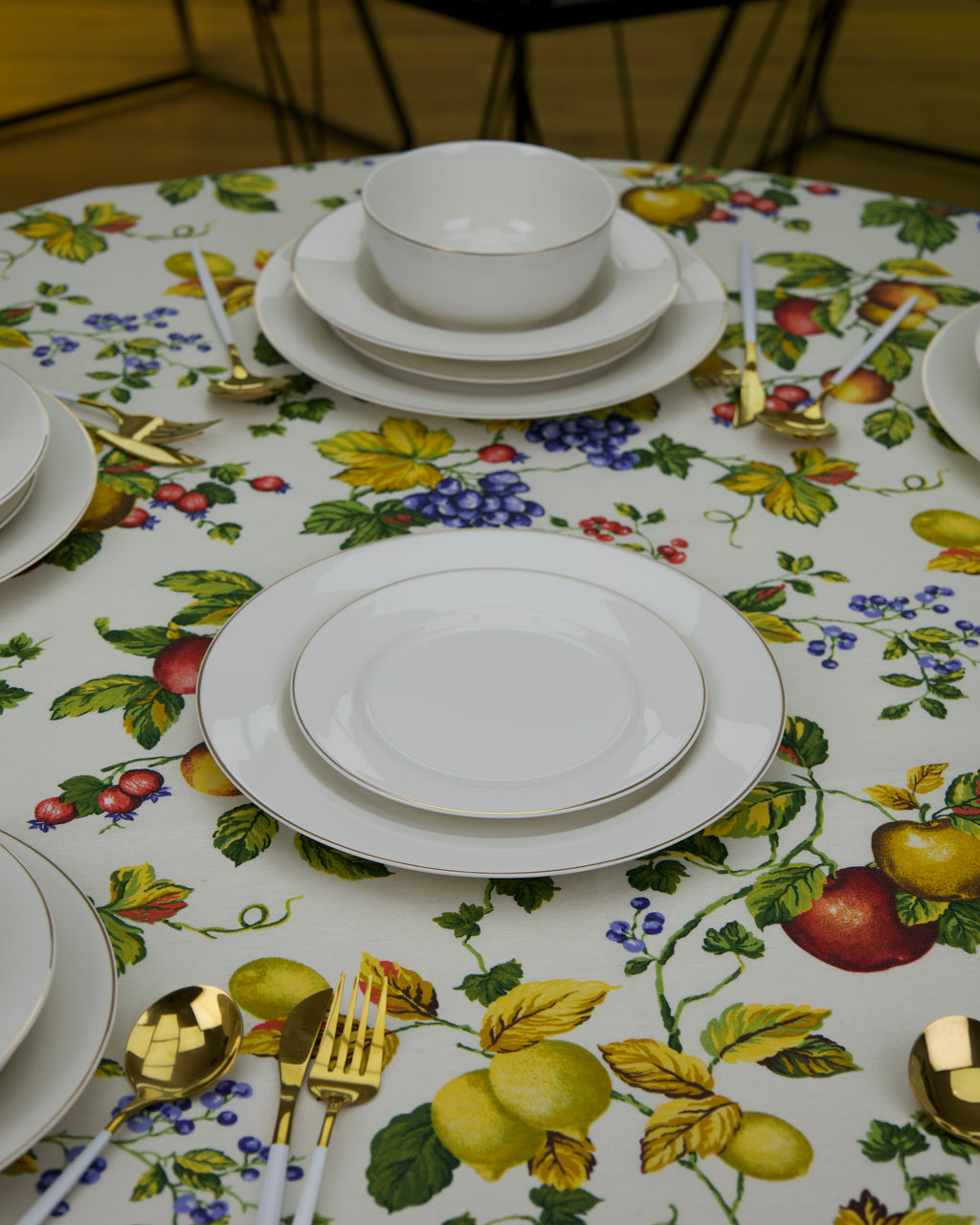 Service en Céramique Blanc – 24 Pièces