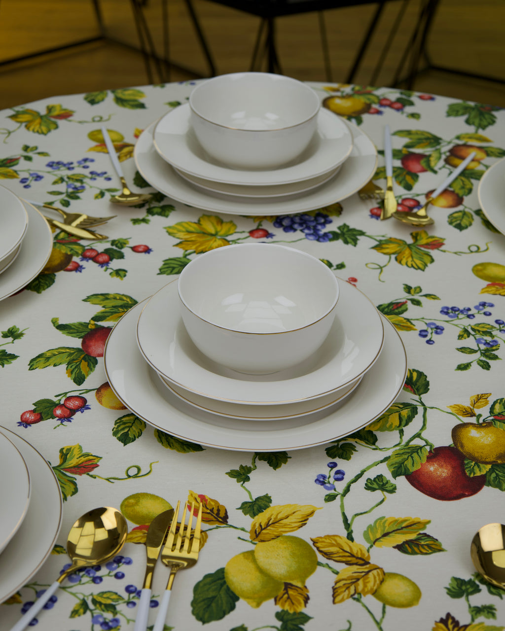 Service en Céramique Blanc – 24 Pièces