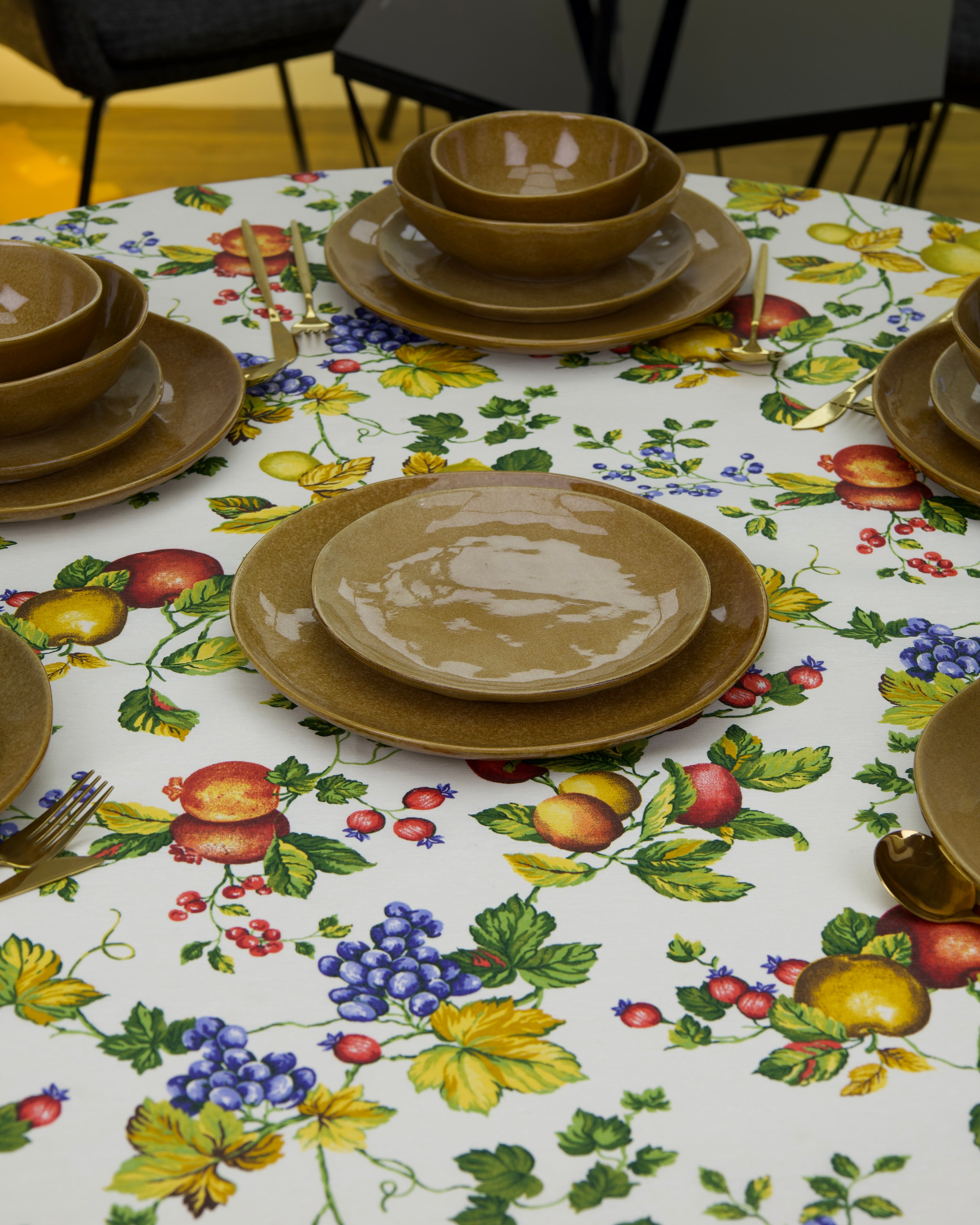 Service en Céramique Marron doré  – 24 Pièces