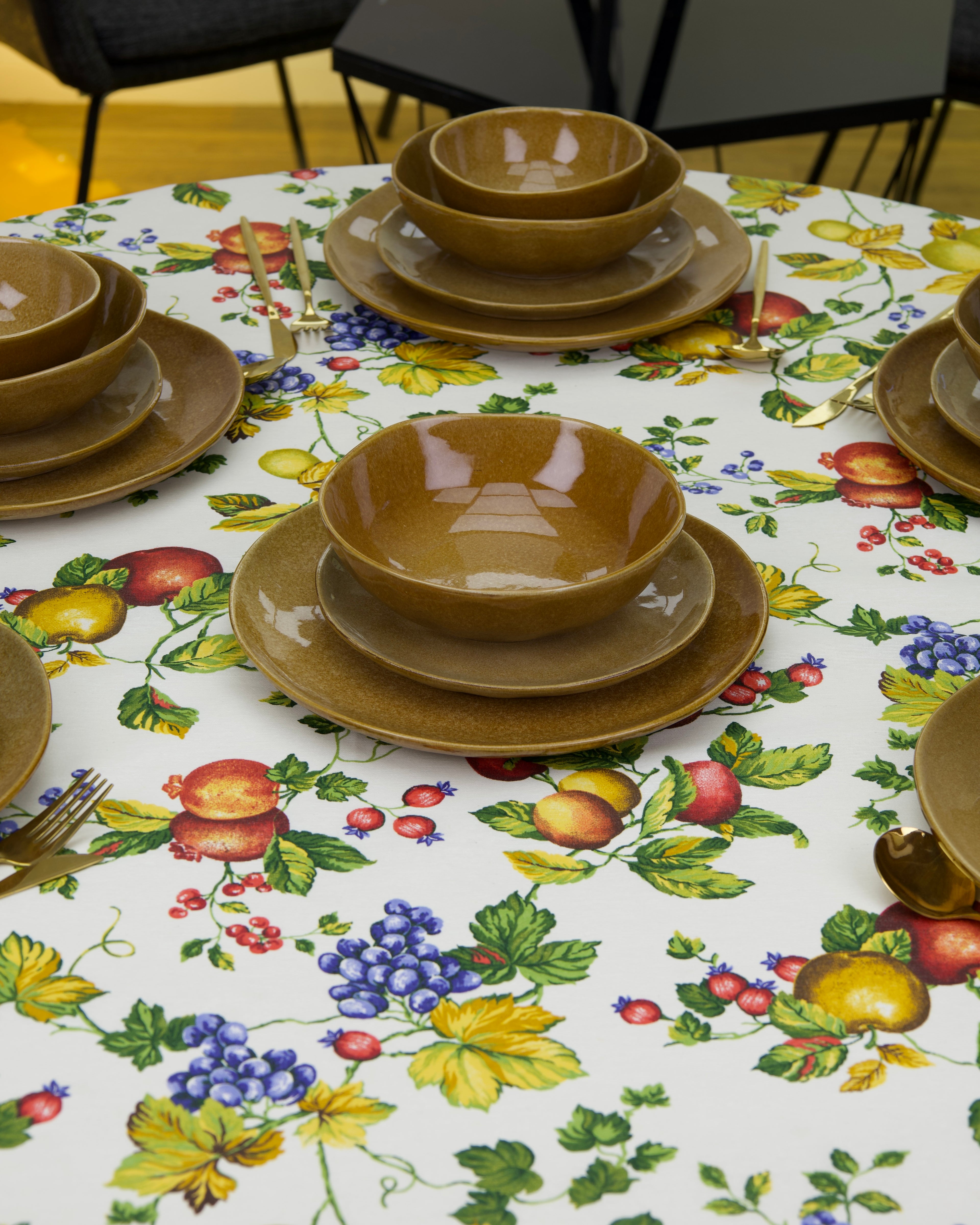 Service en Céramique Marron doré  – 24 Pièces