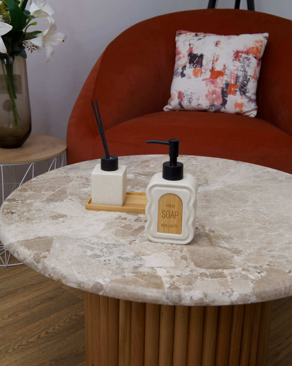 Distributeur de Savon &  Diffuseur de Parfum