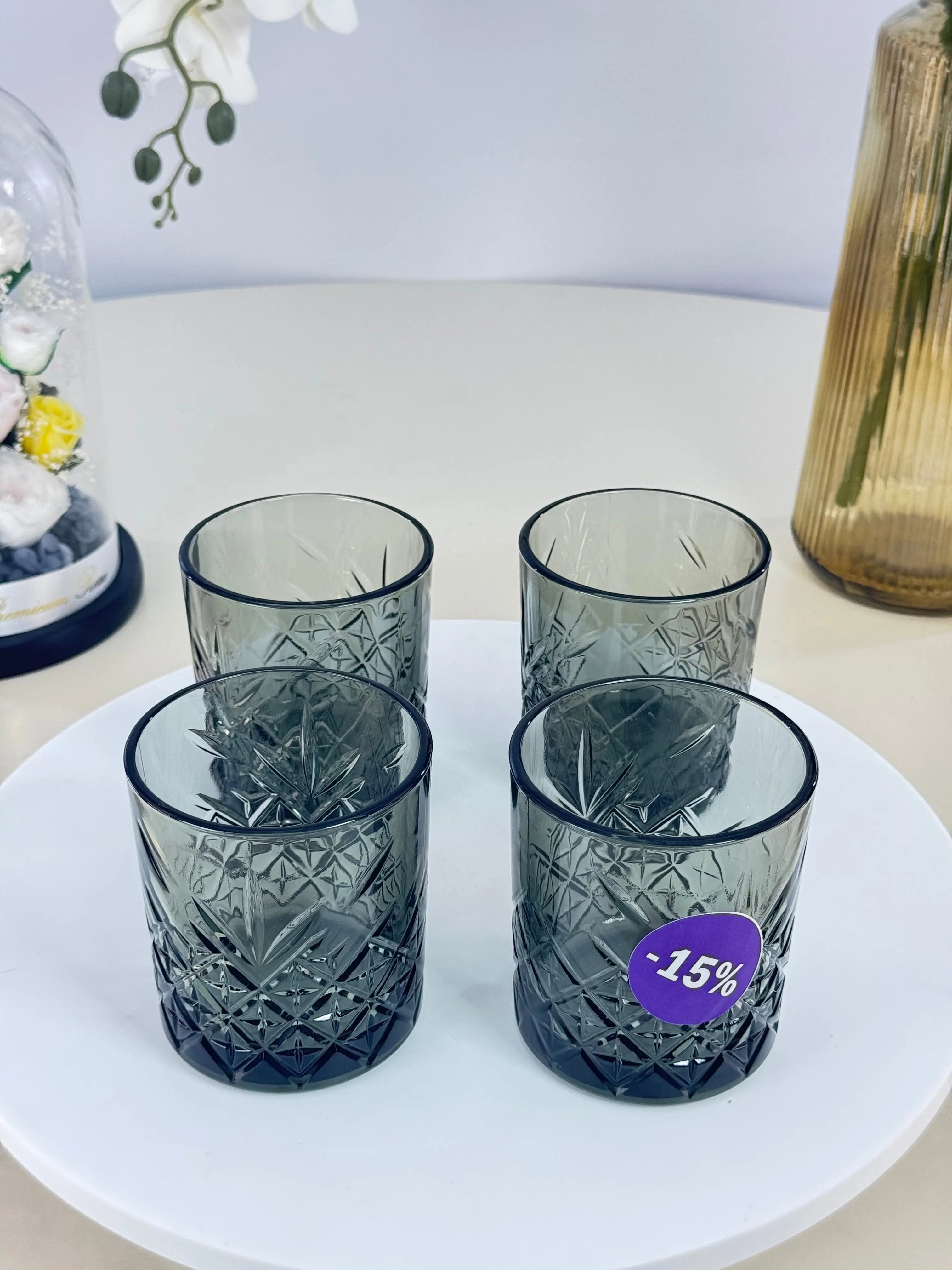 Service de verre Bol brillant