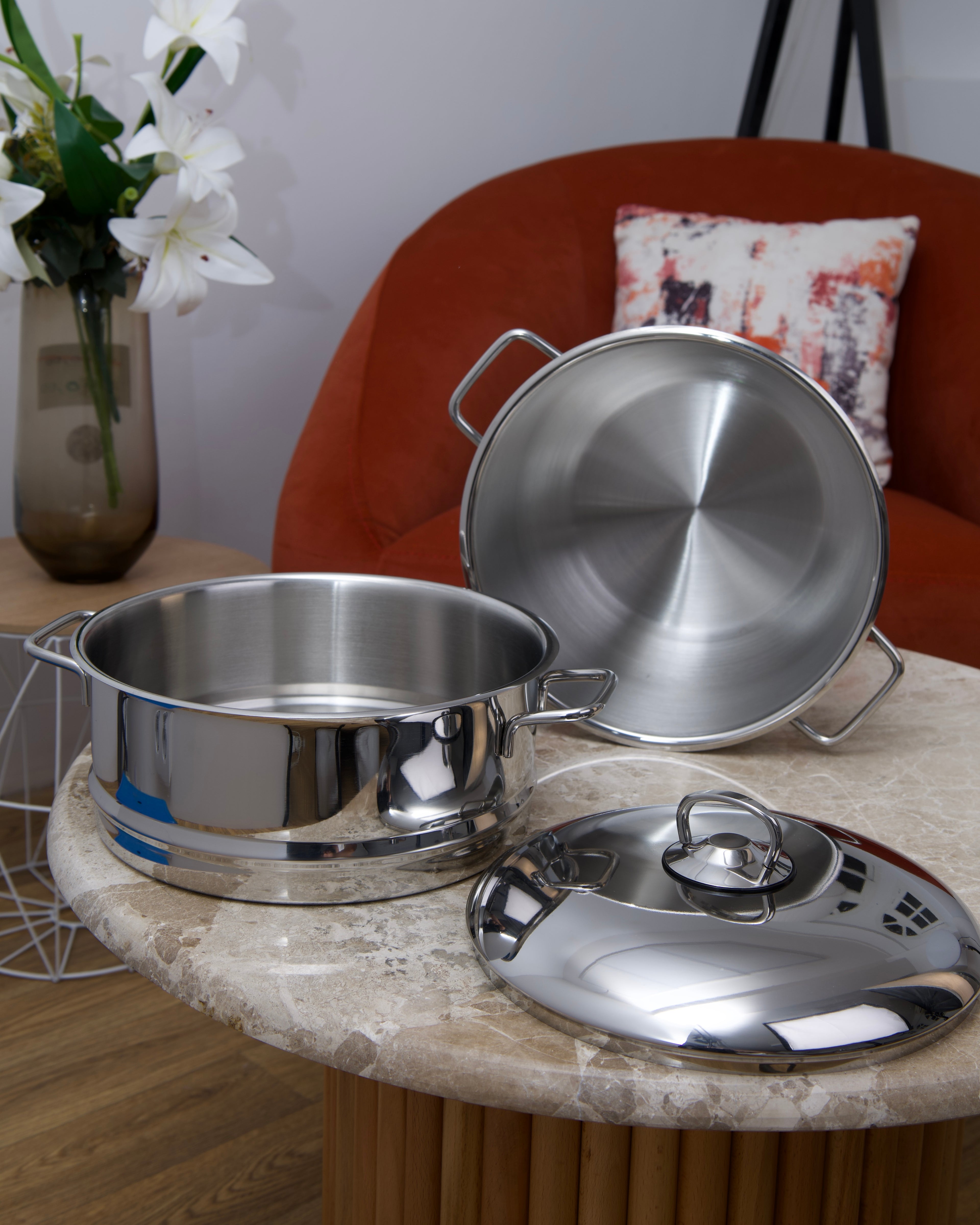 Couscoussier en acier inoxydable 18/10