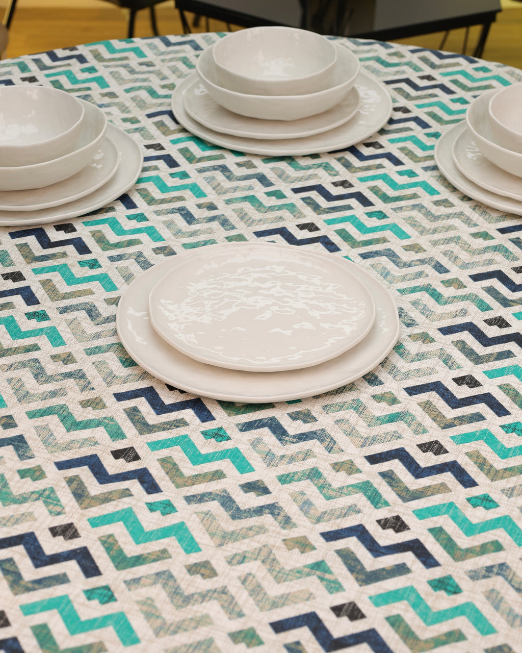 Service en Céramique Blanc – 24 Pièces