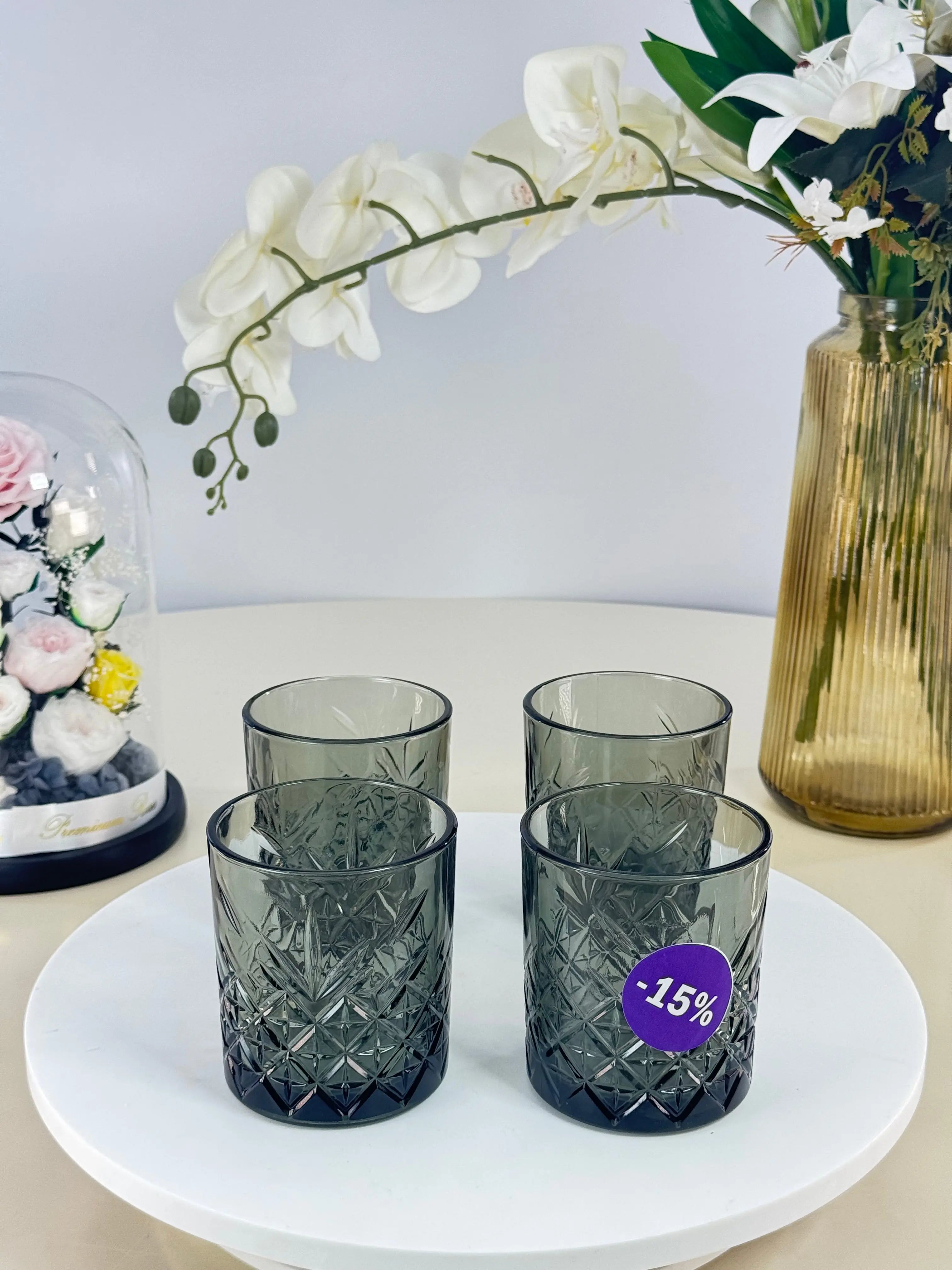 Service de verre Bol brillant