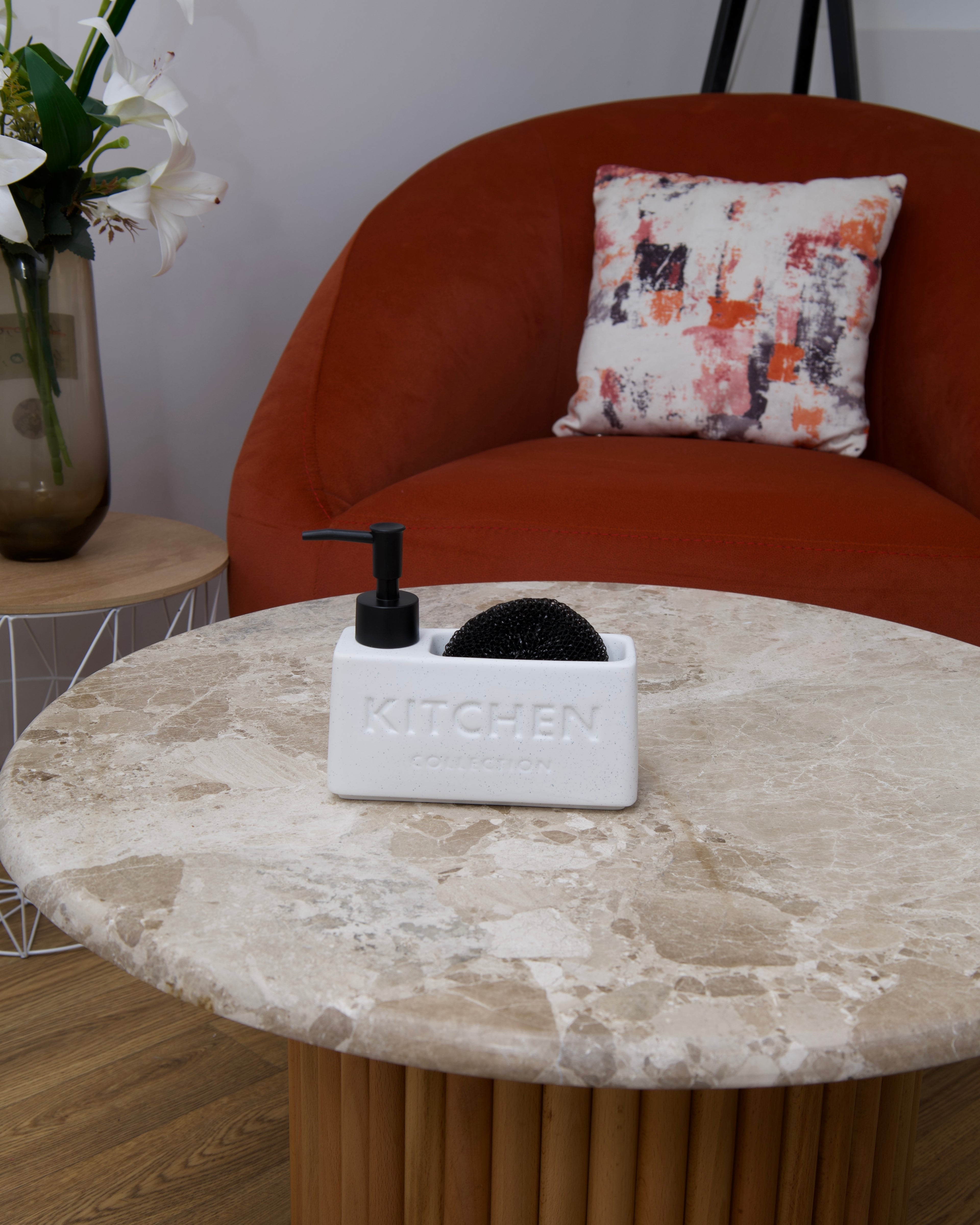 Distributeur de liquide vaisselle en céramique