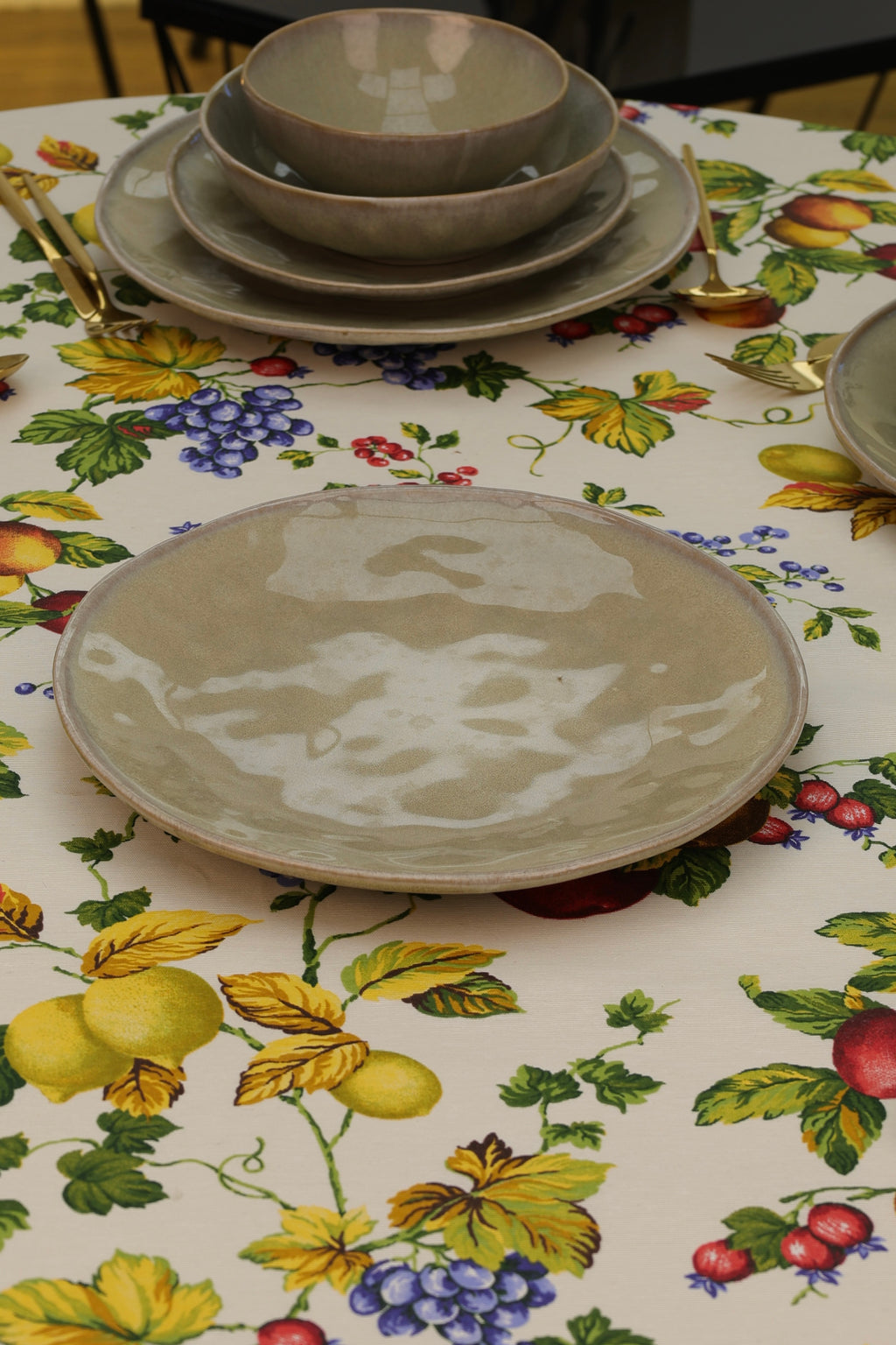 Service en céramique 24 pièces – Beige Sauge