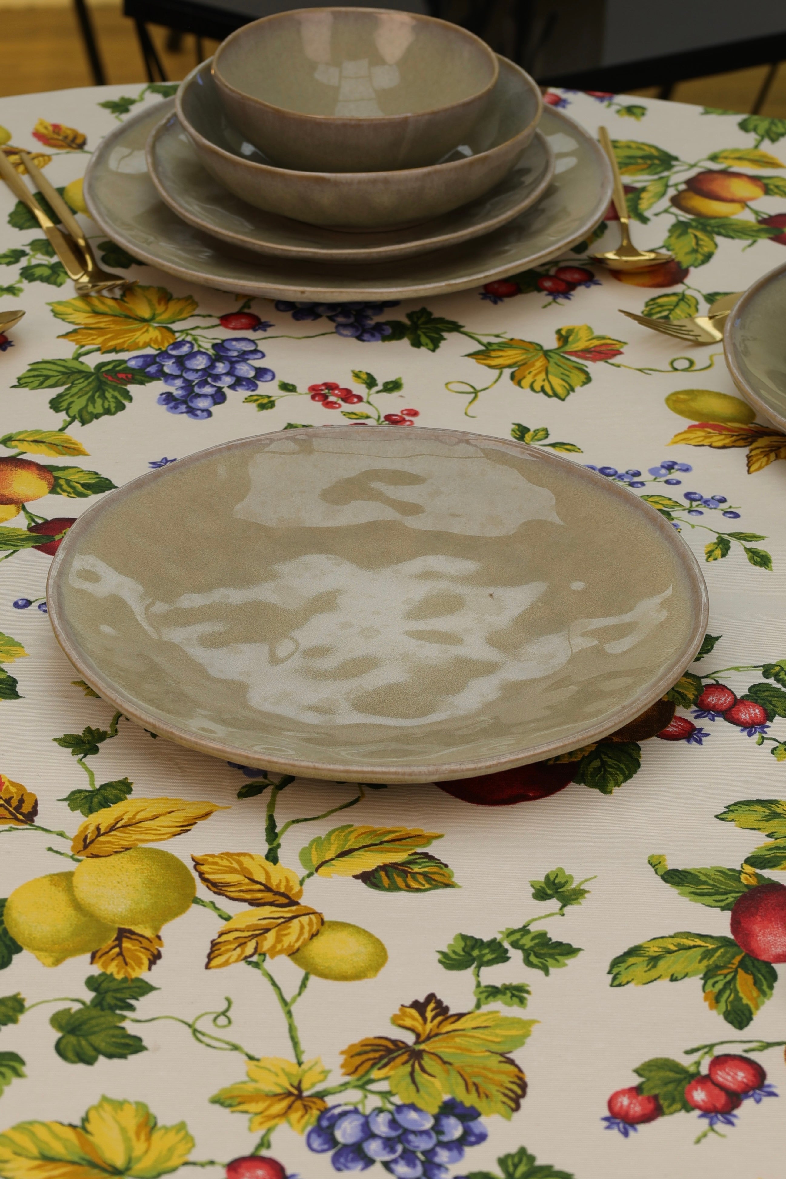 Service en céramique 24 pièces – Beige Sauge