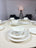 Service  Blanc en Porcelaine ROND