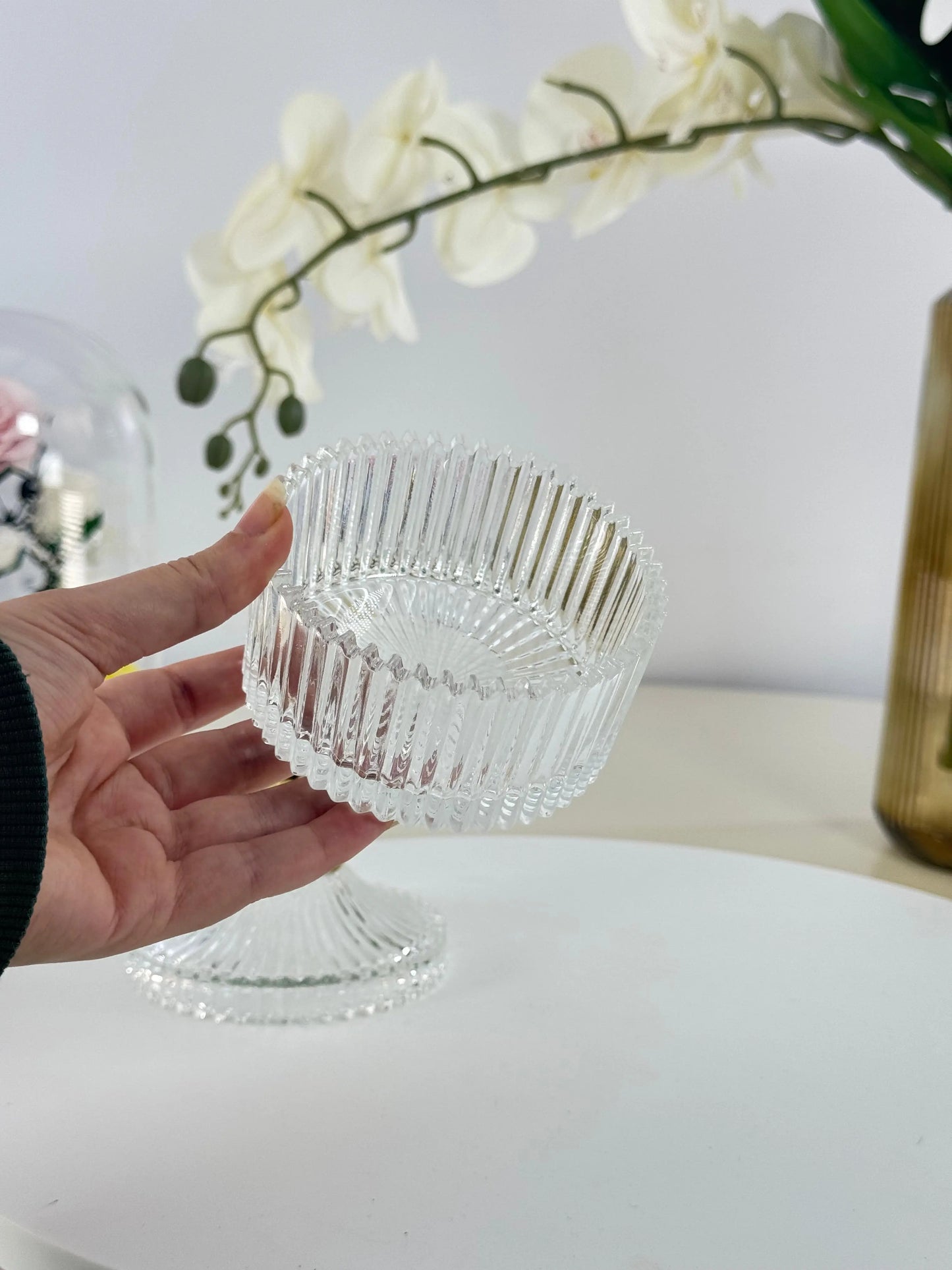 Sucrier en verre raffiné Bol brillant