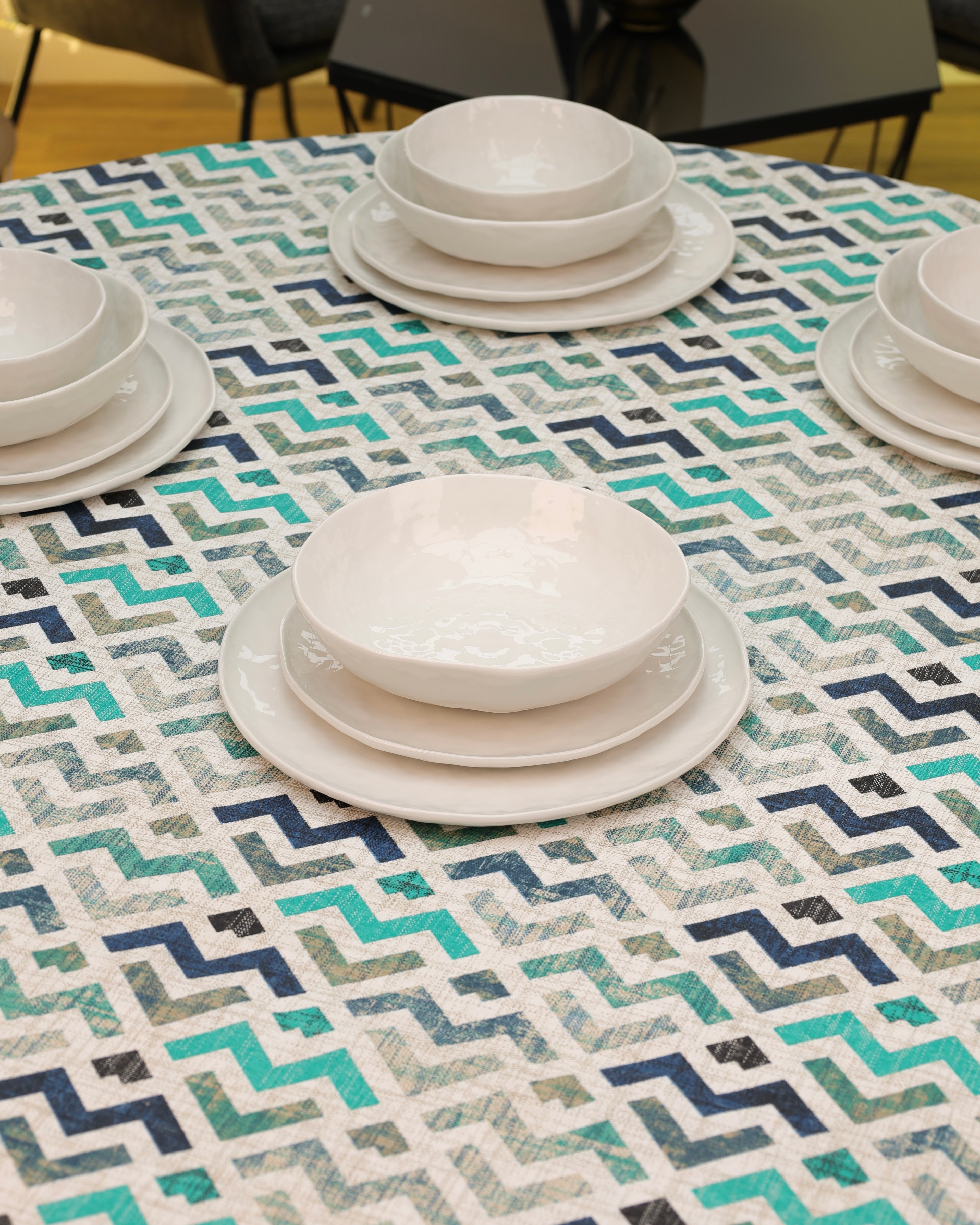 Service en Céramique Blanc – 24 Pièces