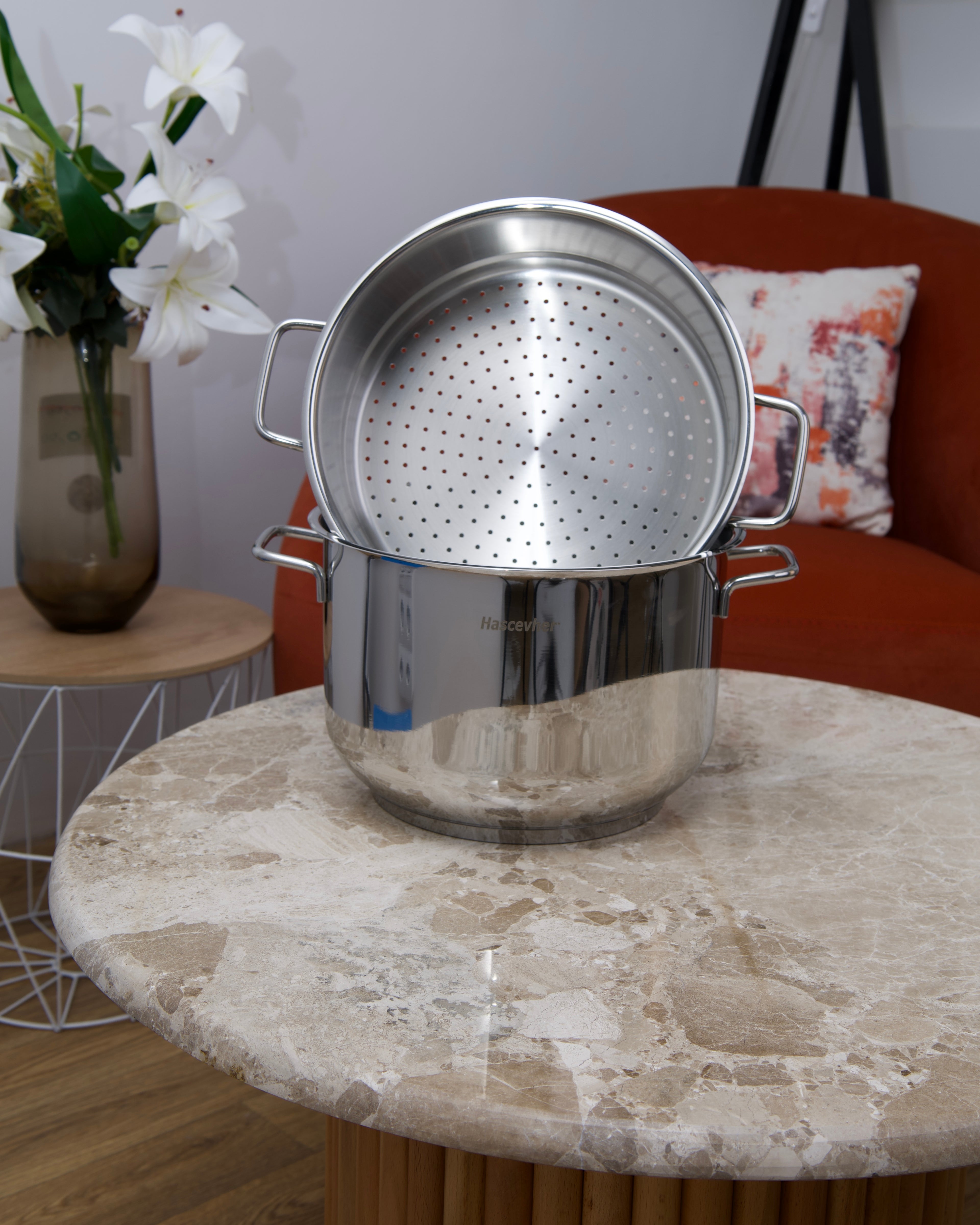 Couscoussier en acier inoxydable 18/10