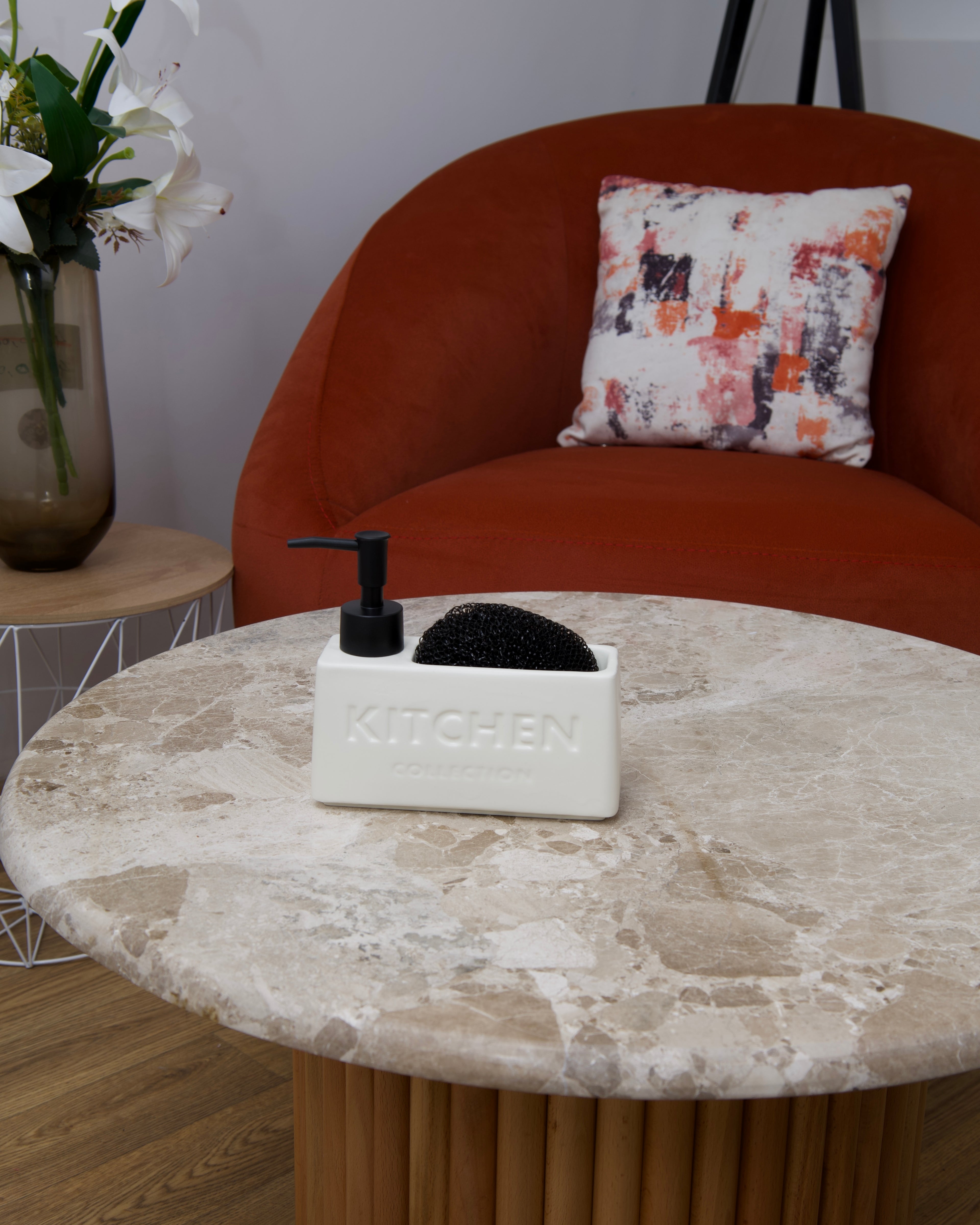 Distributeur de liquide vaisselle en céramique