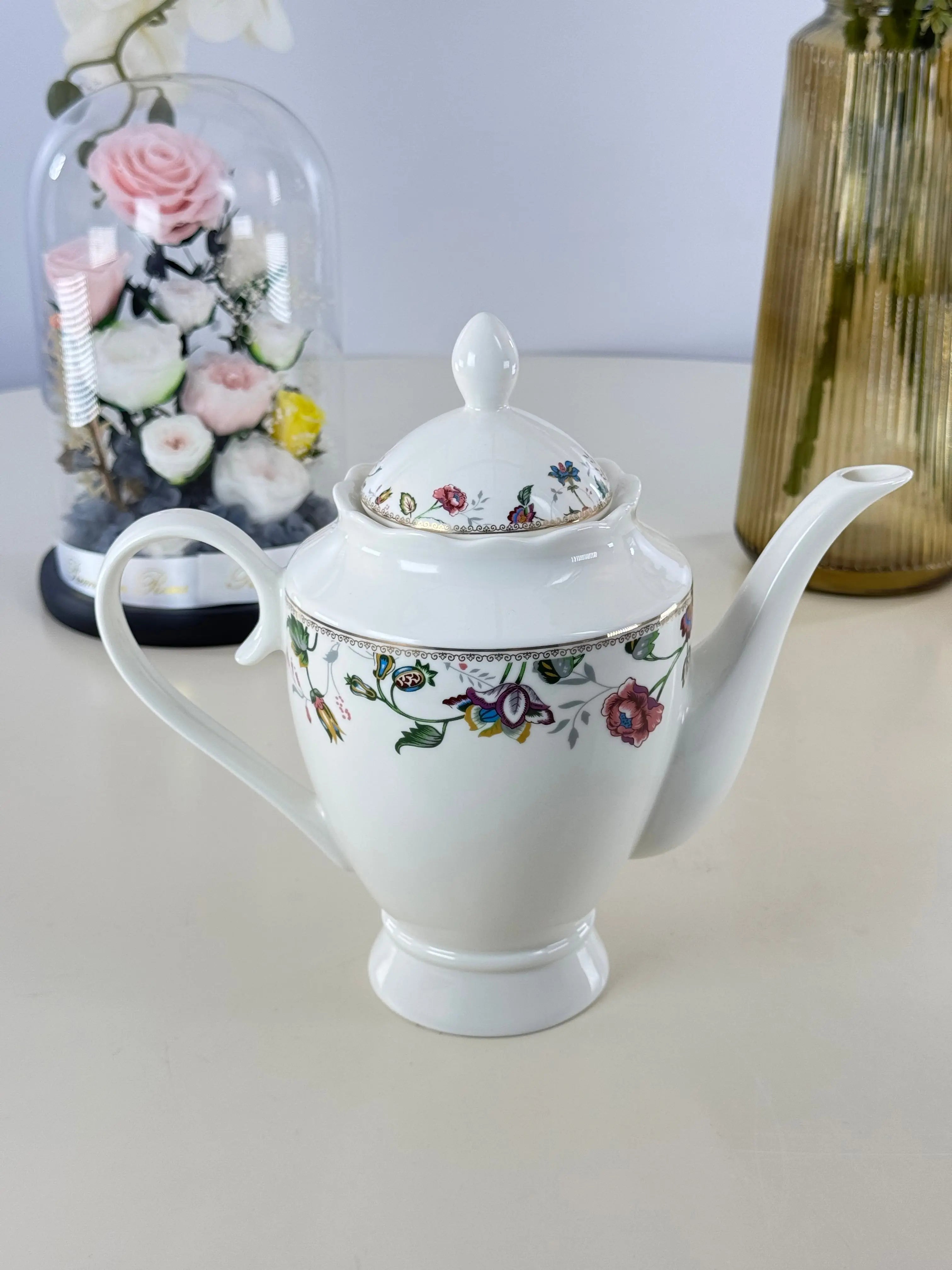 Service à café au lait 15 pièces Bol brillant