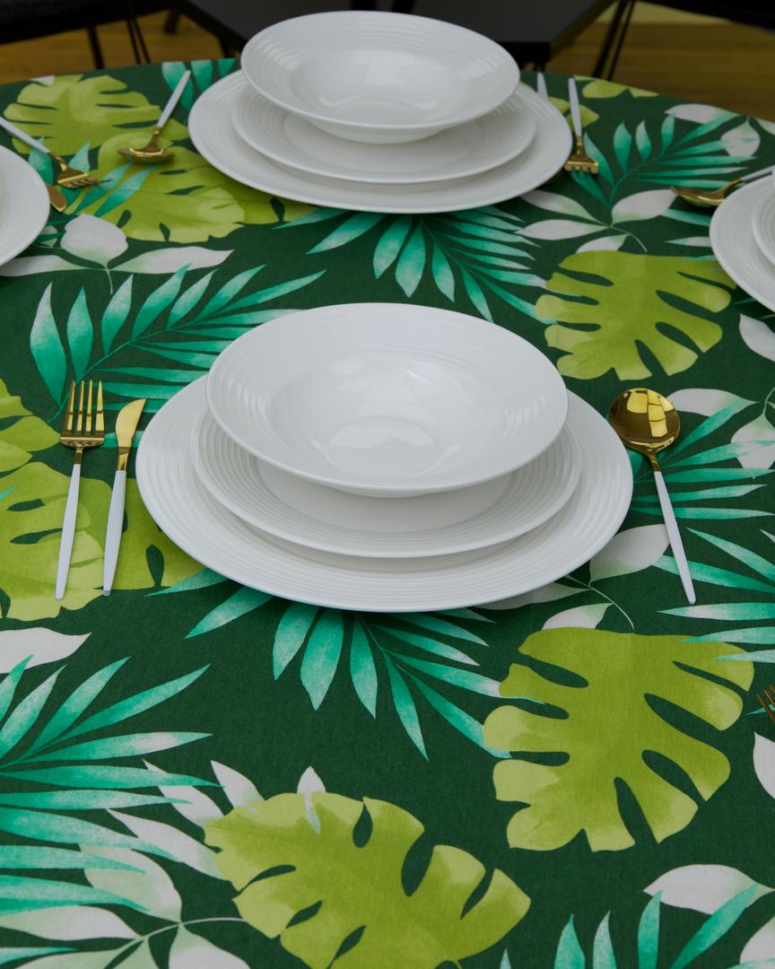 Service de Table en Porcelaine – 21 Pièces/ traits horizontaux