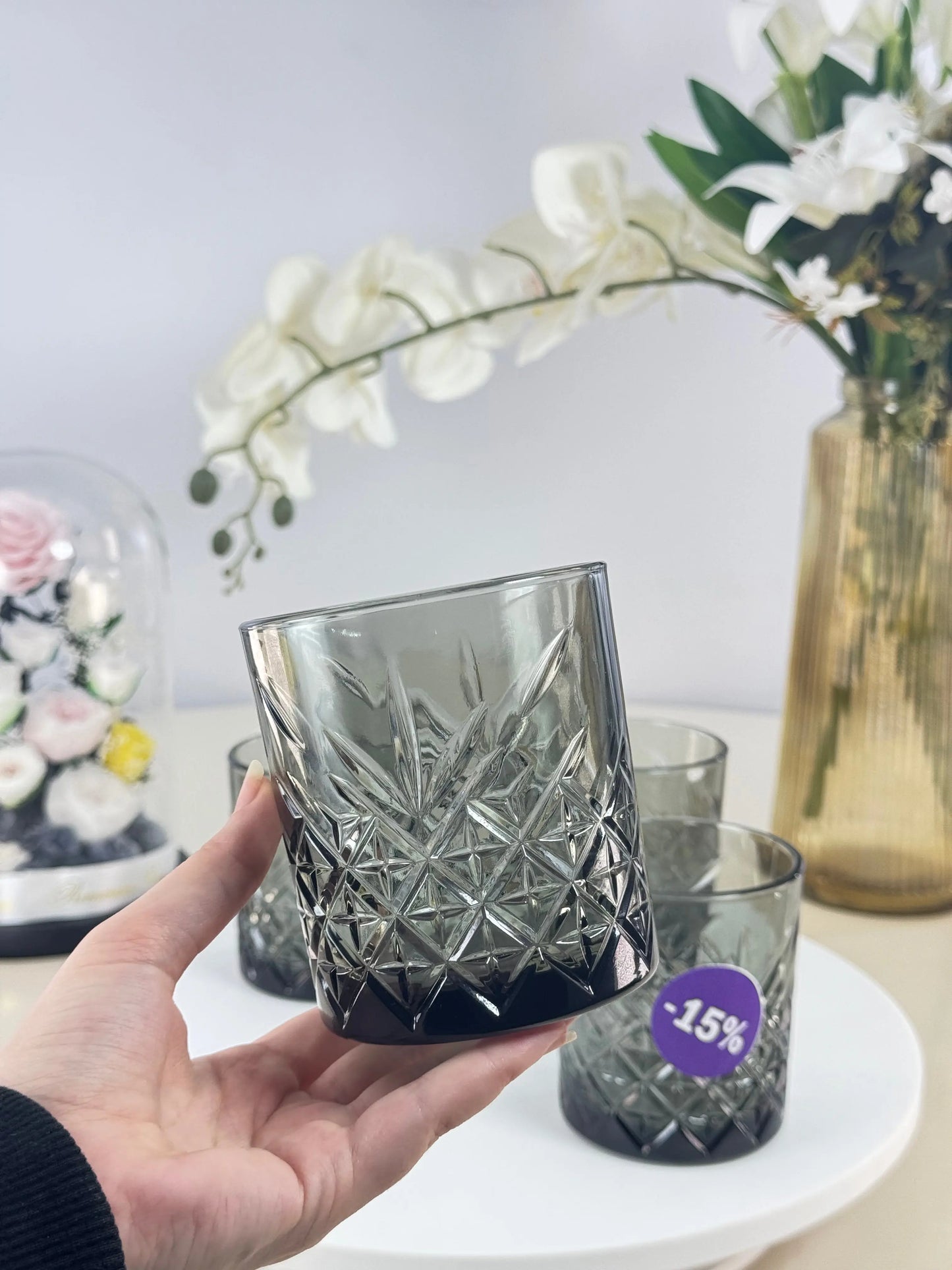 Service de verre Bol brillant
