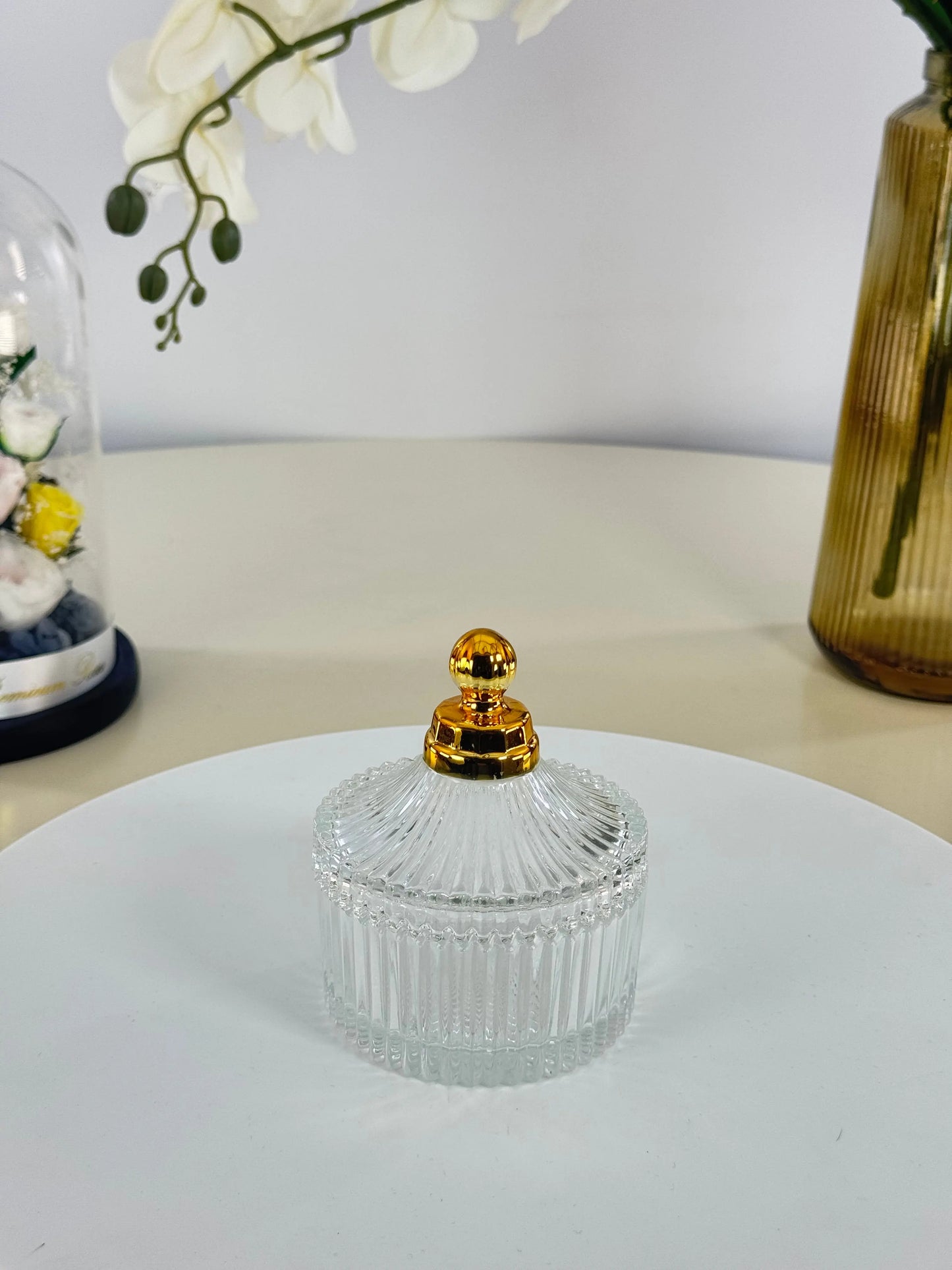 Sucrier en verre raffiné Bol brillant