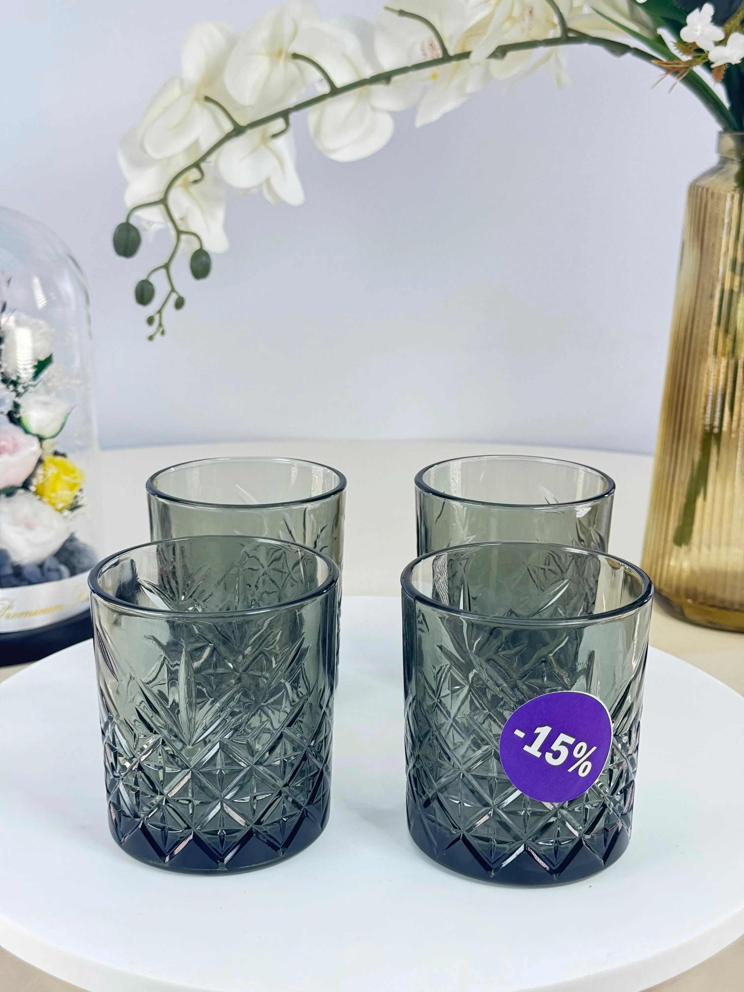 Service de verre Bol brillant