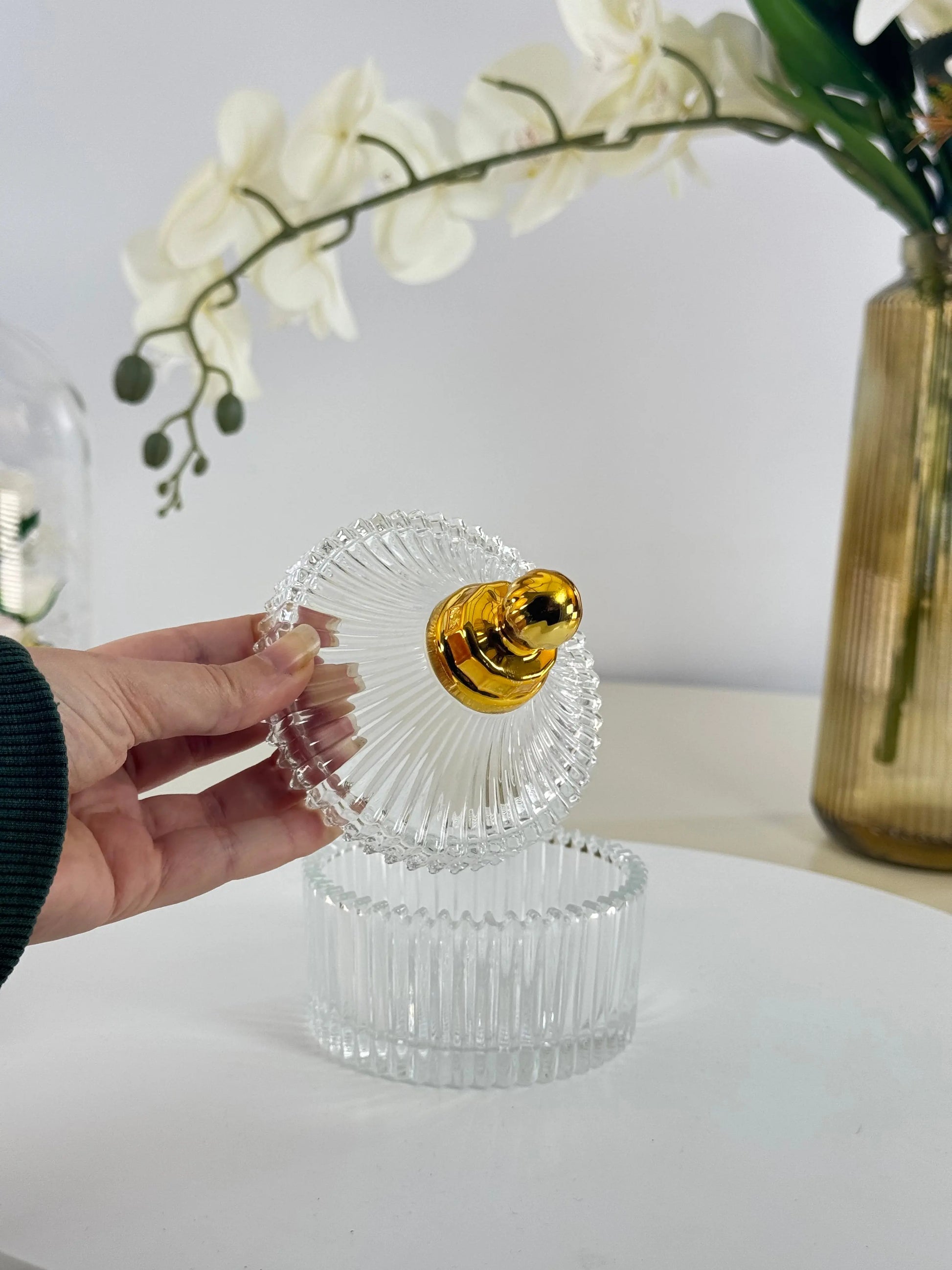 Sucrier en verre raffiné Bol brillant