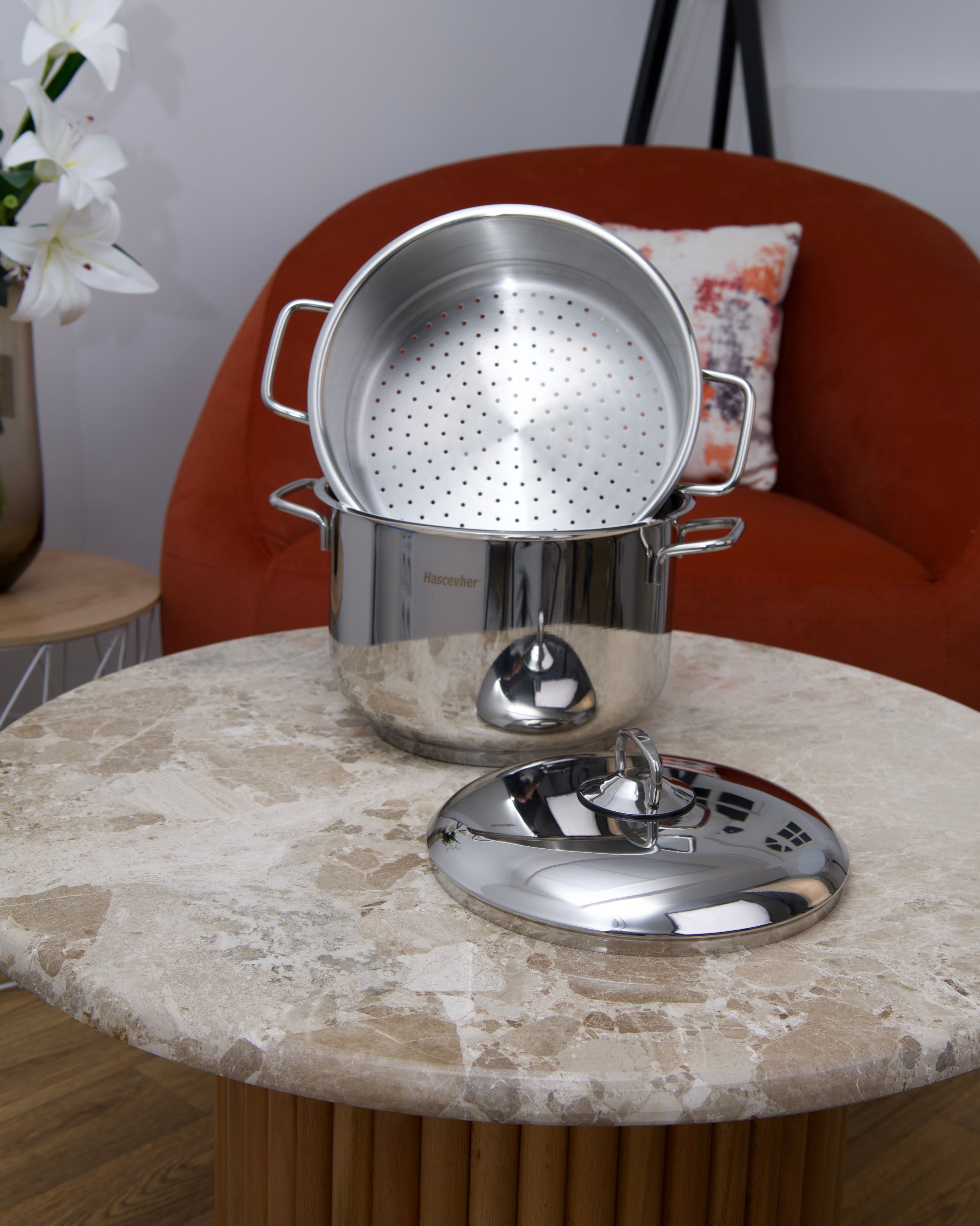 Couscoussier en acier inoxydable 18/10