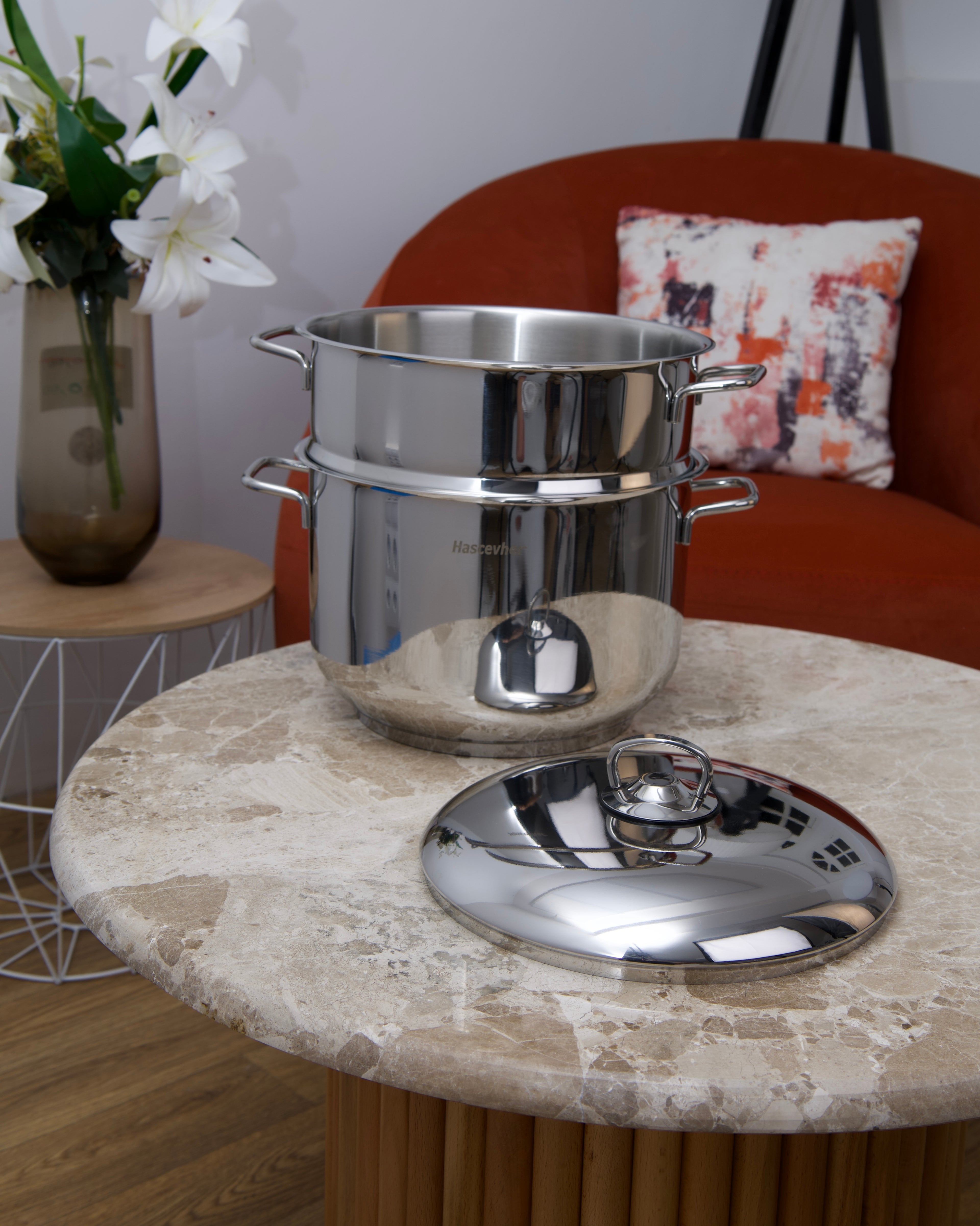 Couscoussier en acier inoxydable 18/10