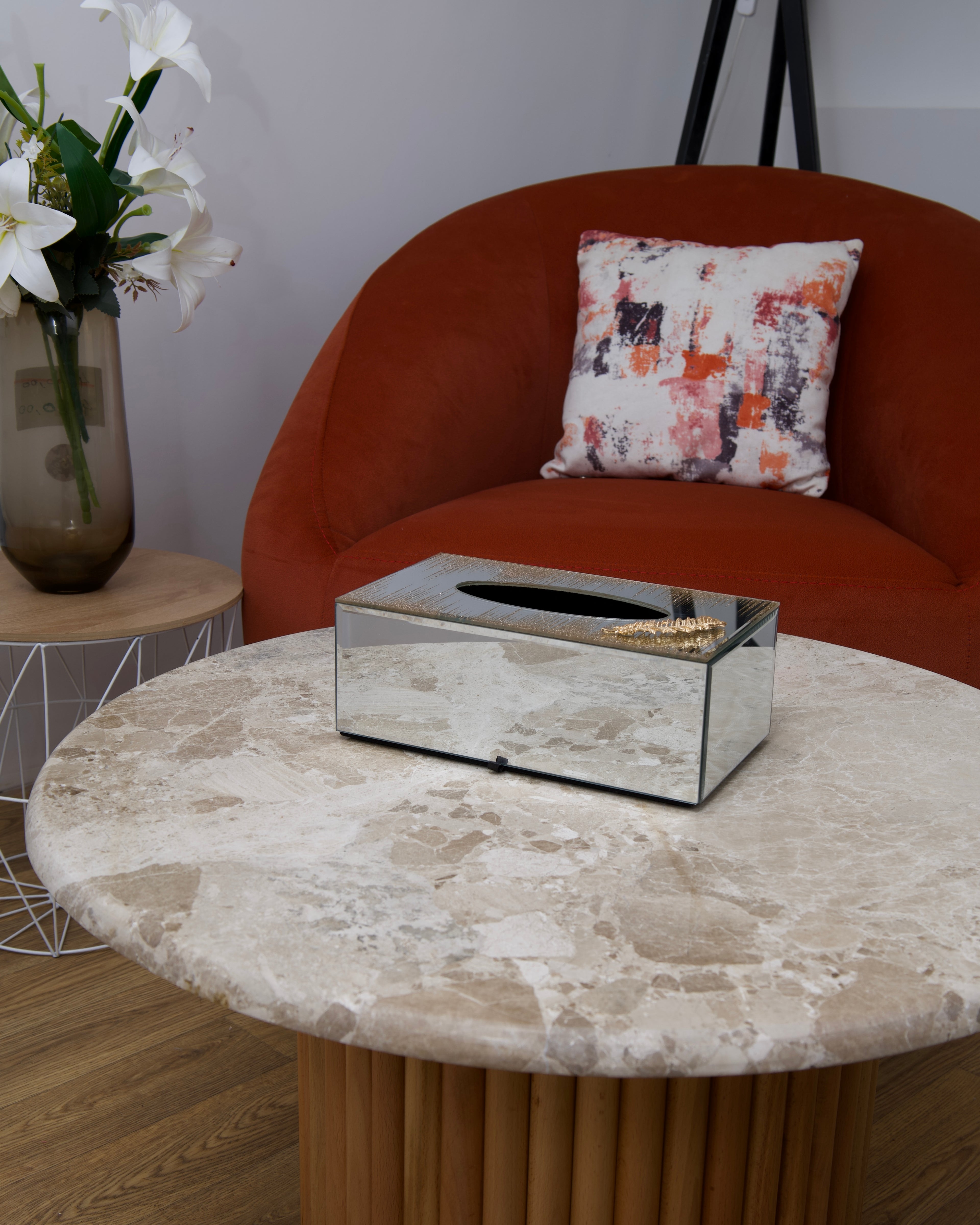 Lot de boîtes et cadre en verre miroir brillant ✨/ motif plume