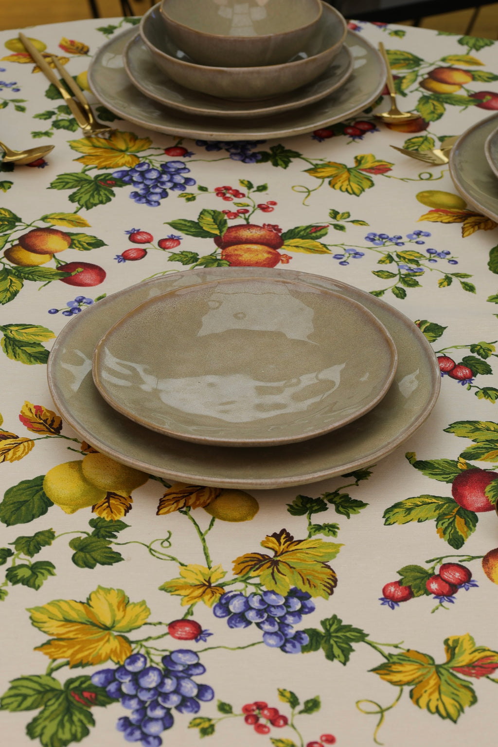 Service en céramique 24 pièces – Beige Sauge