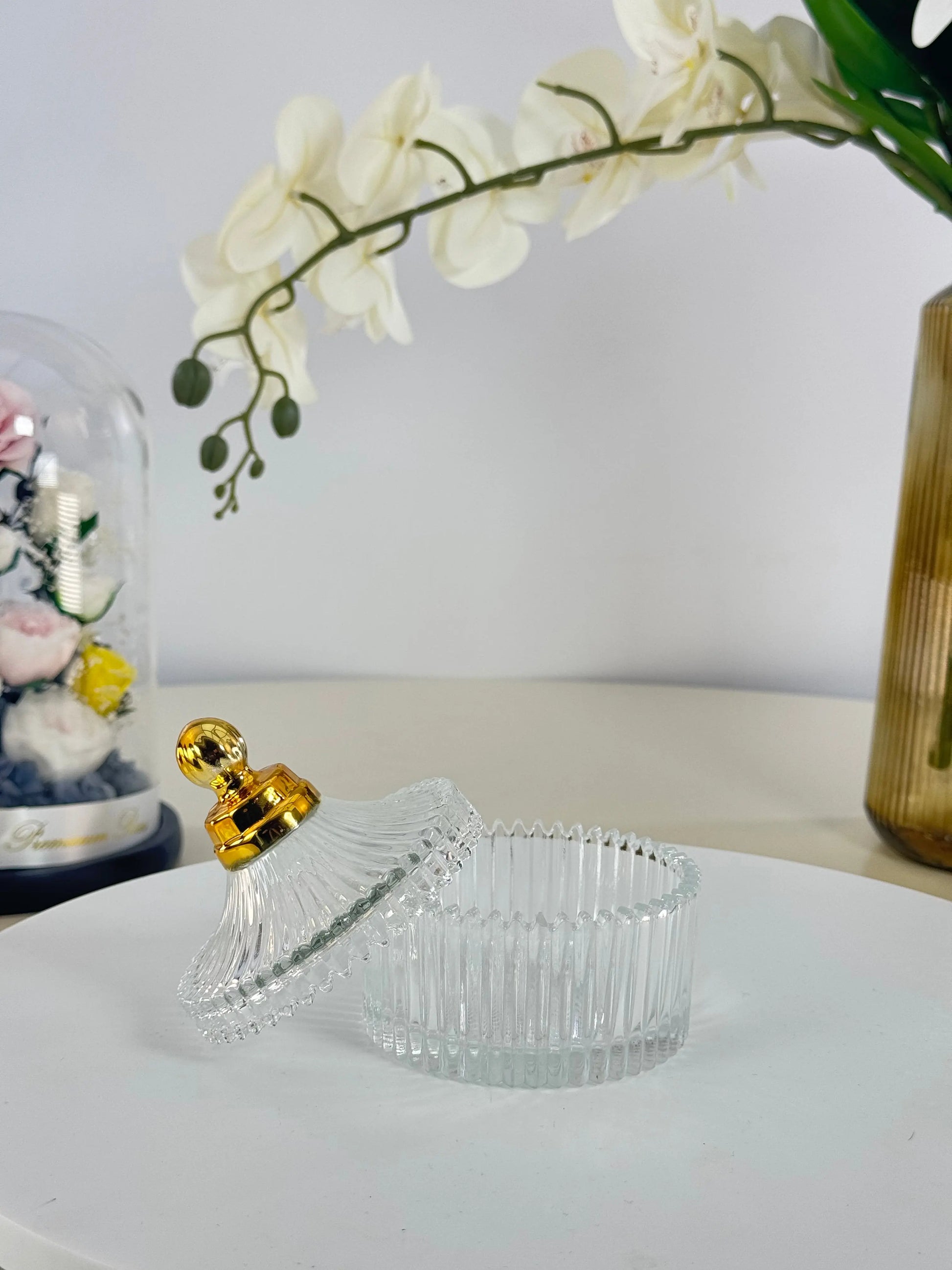 Sucrier en verre raffiné Bol brillant