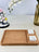 Plateau en bois avec 2 ramequins Bol brillant