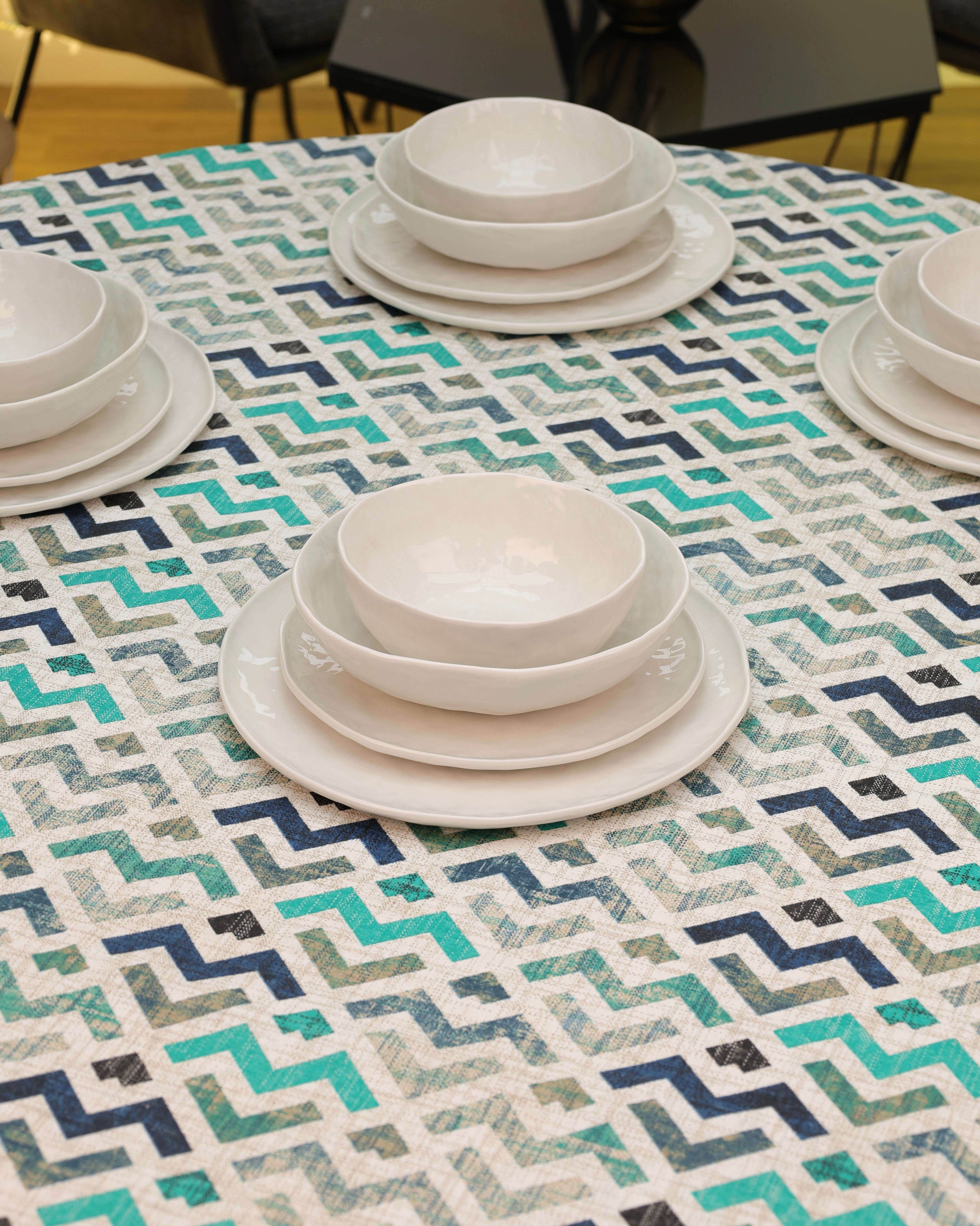 Service en Céramique Blanc – 24 Pièces