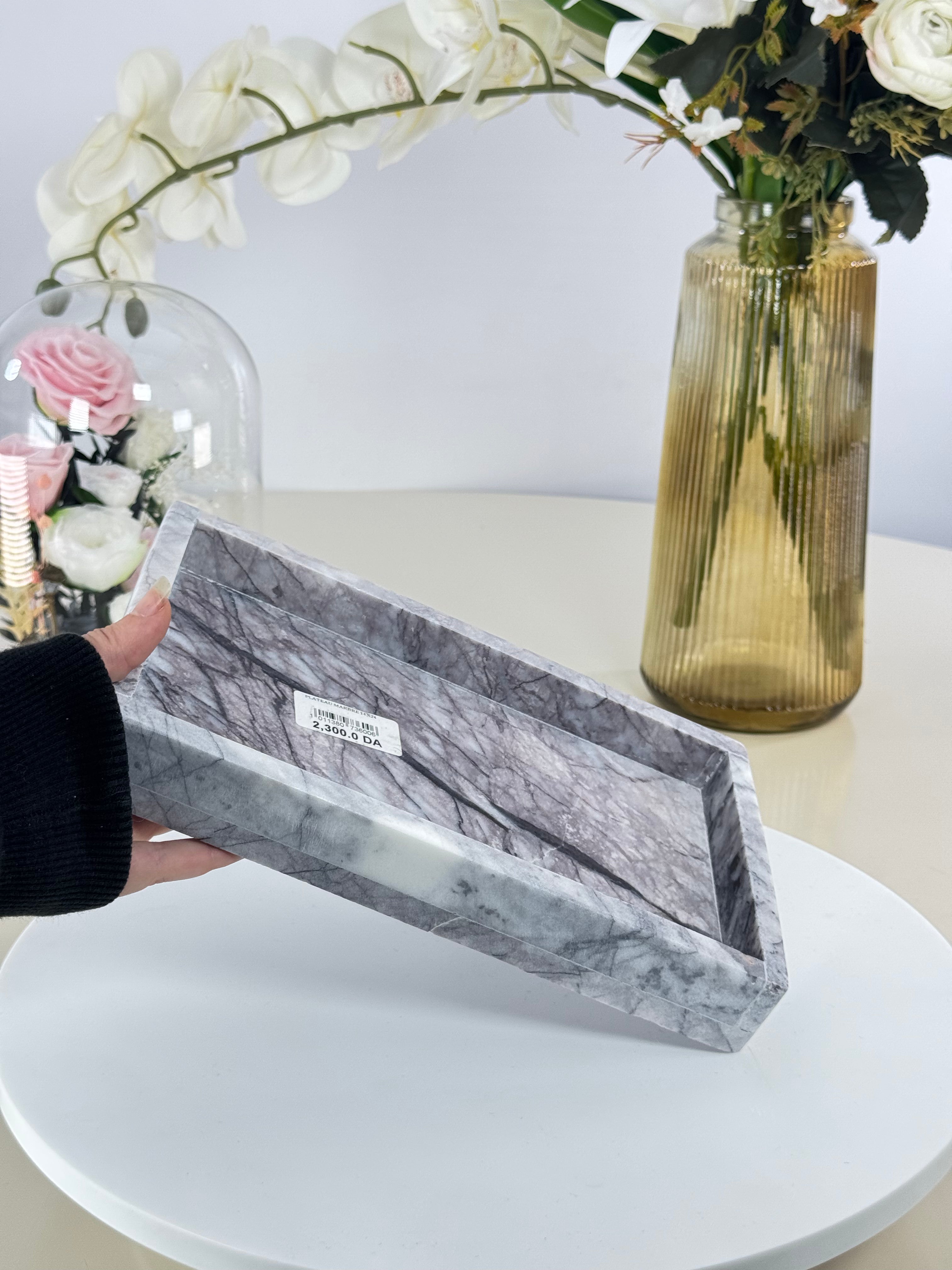 Plateaux en marbre naturel Bol brillant