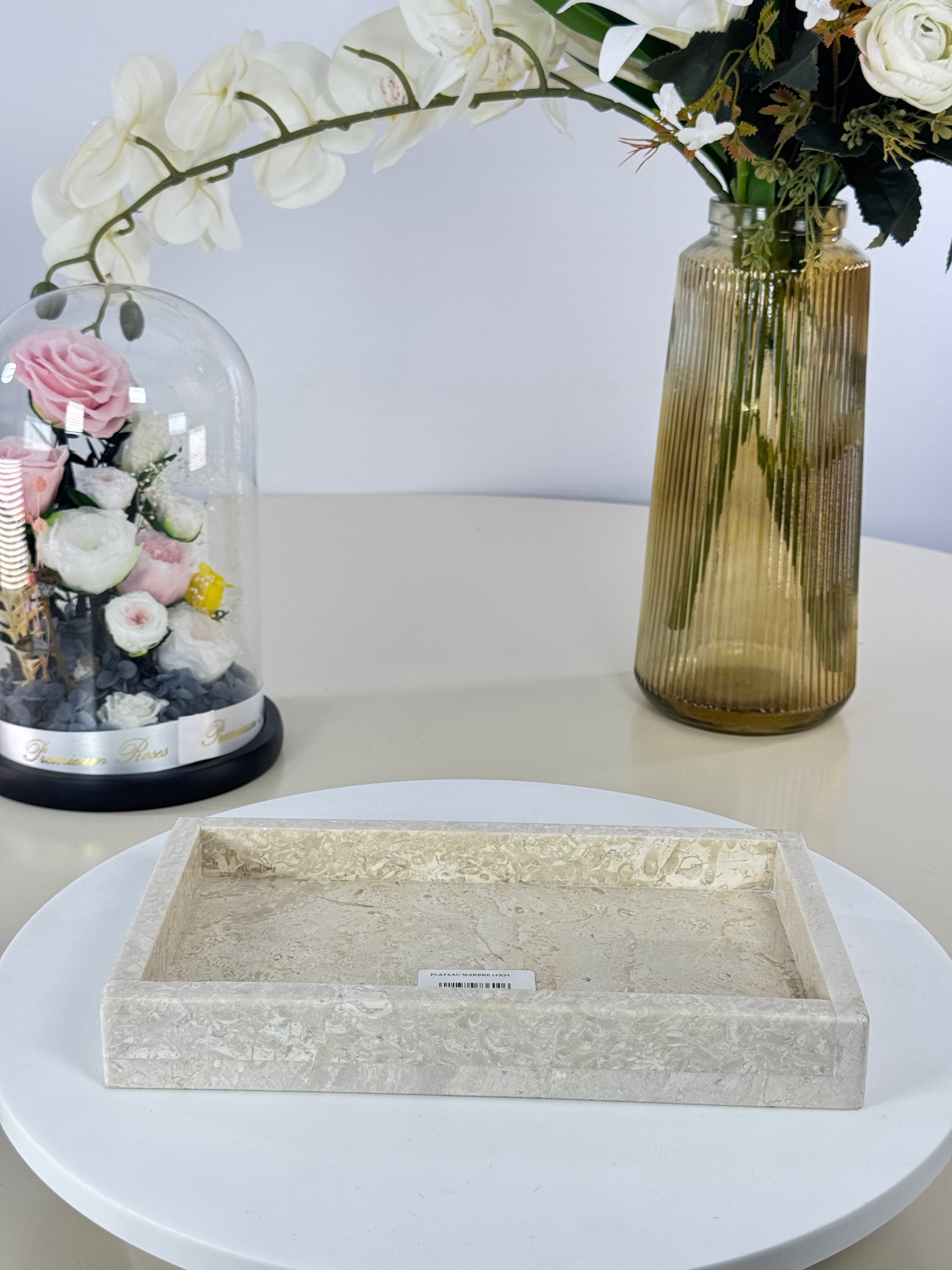 Plateaux en marbre naturel Bol brillant