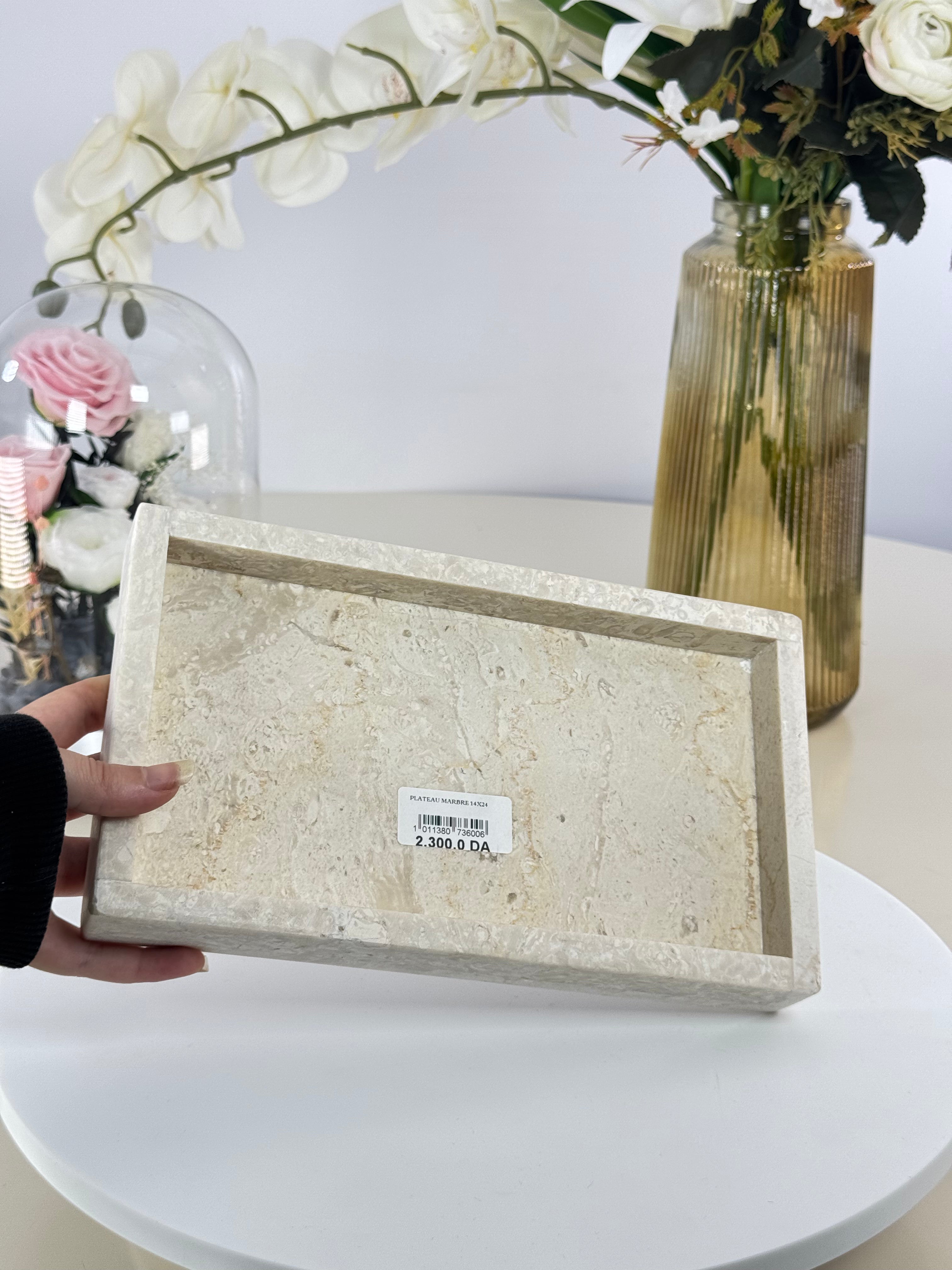 Plateaux en marbre naturel Bol brillant