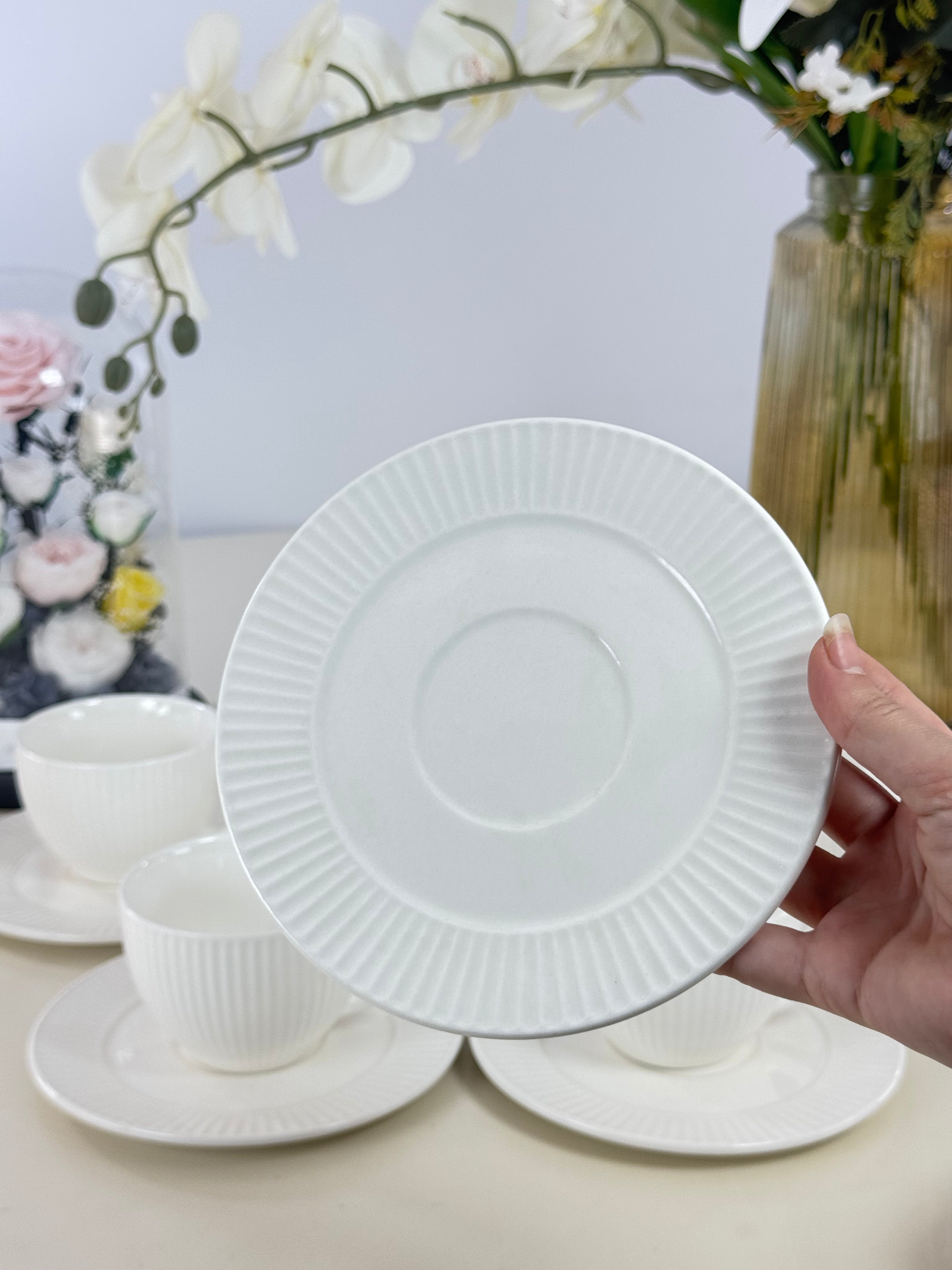 Service a cafe au lait 12 pieces Bol brillant