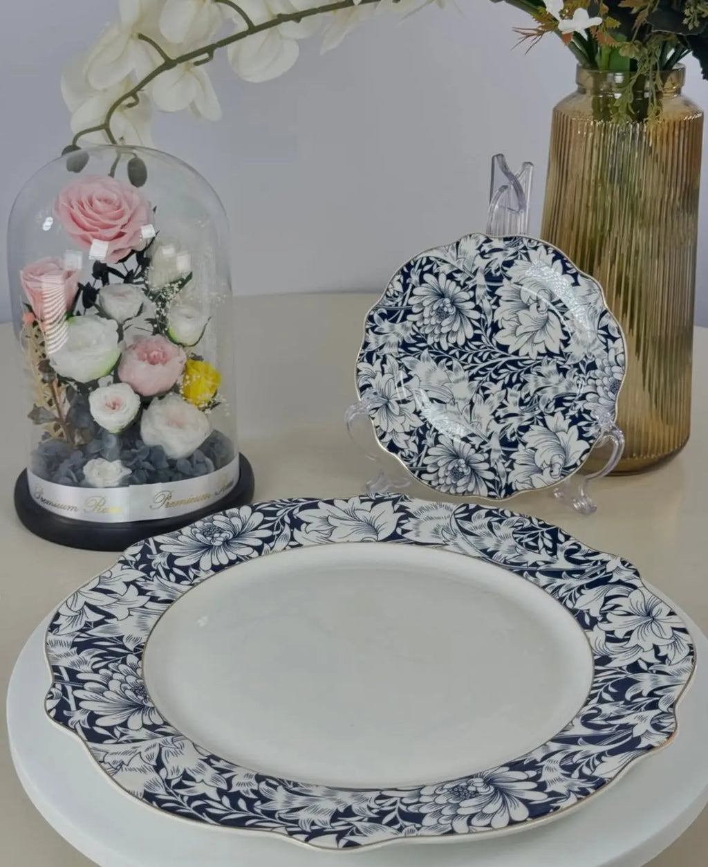 Service à gâteau Bol brillant