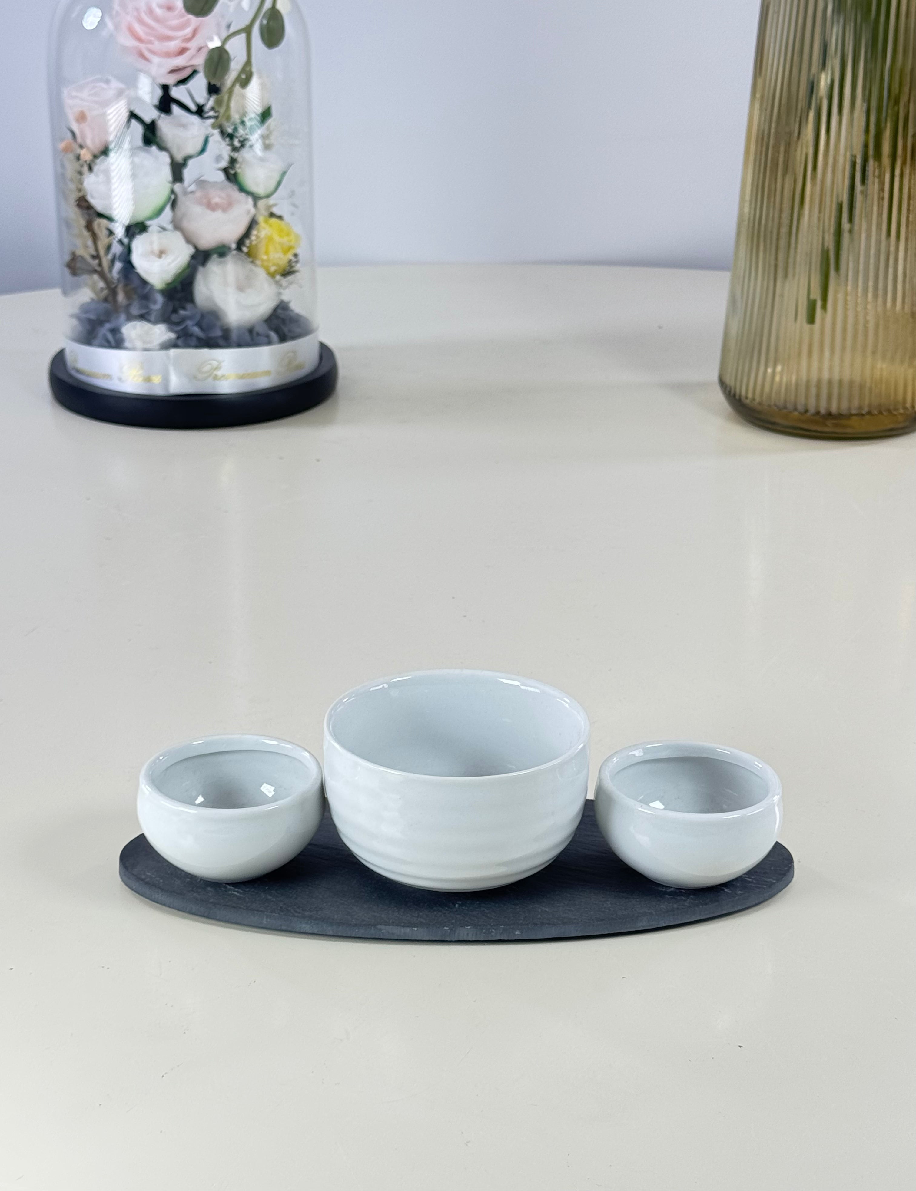 ramequins blancs Bol brillant