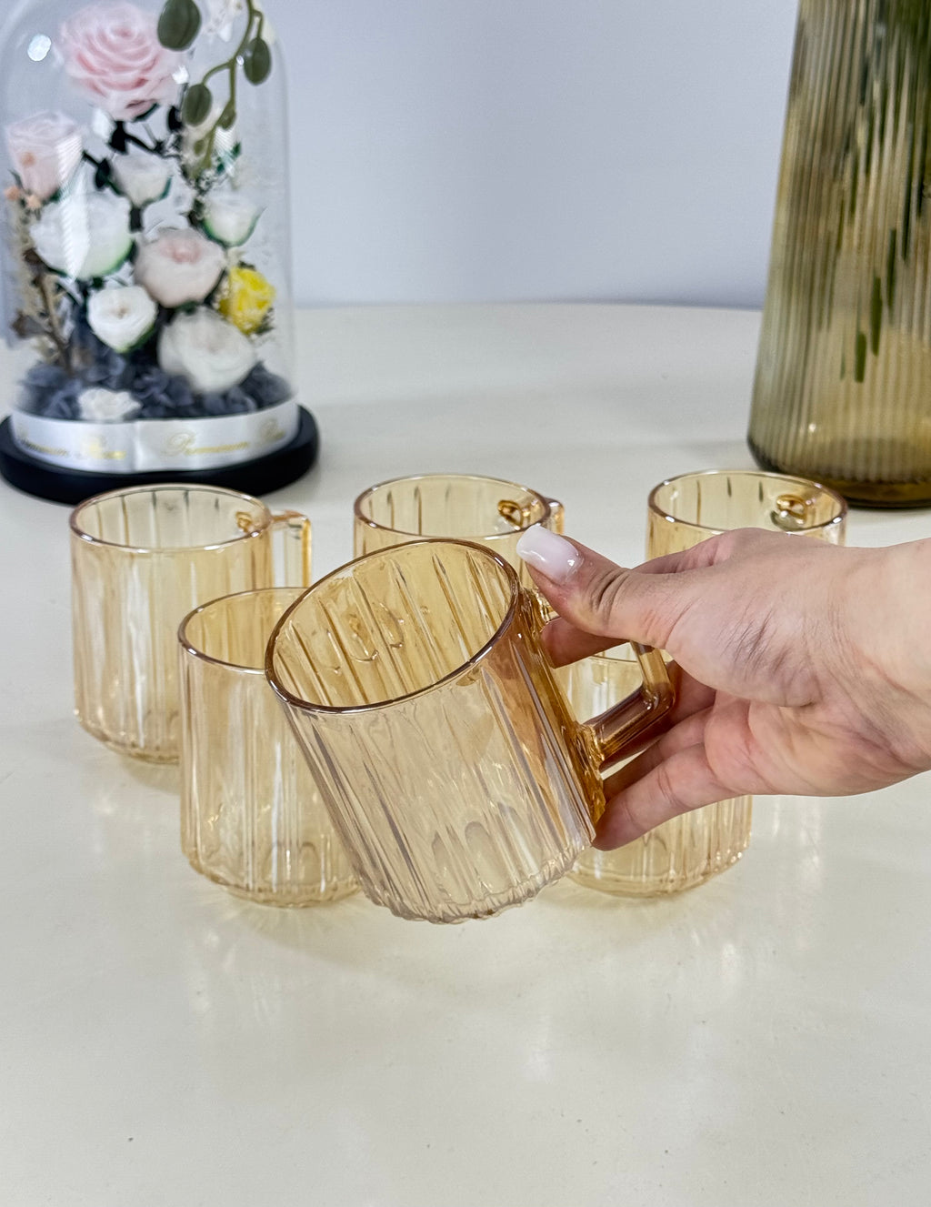 verres shop miel Bol brillant