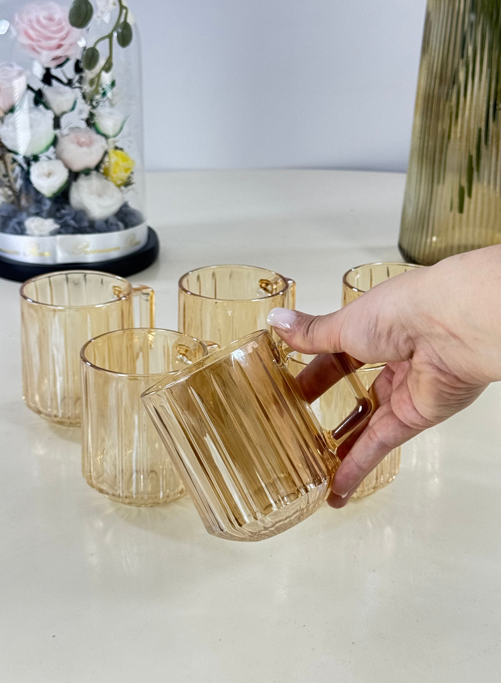 verres shop miel Bol brillant