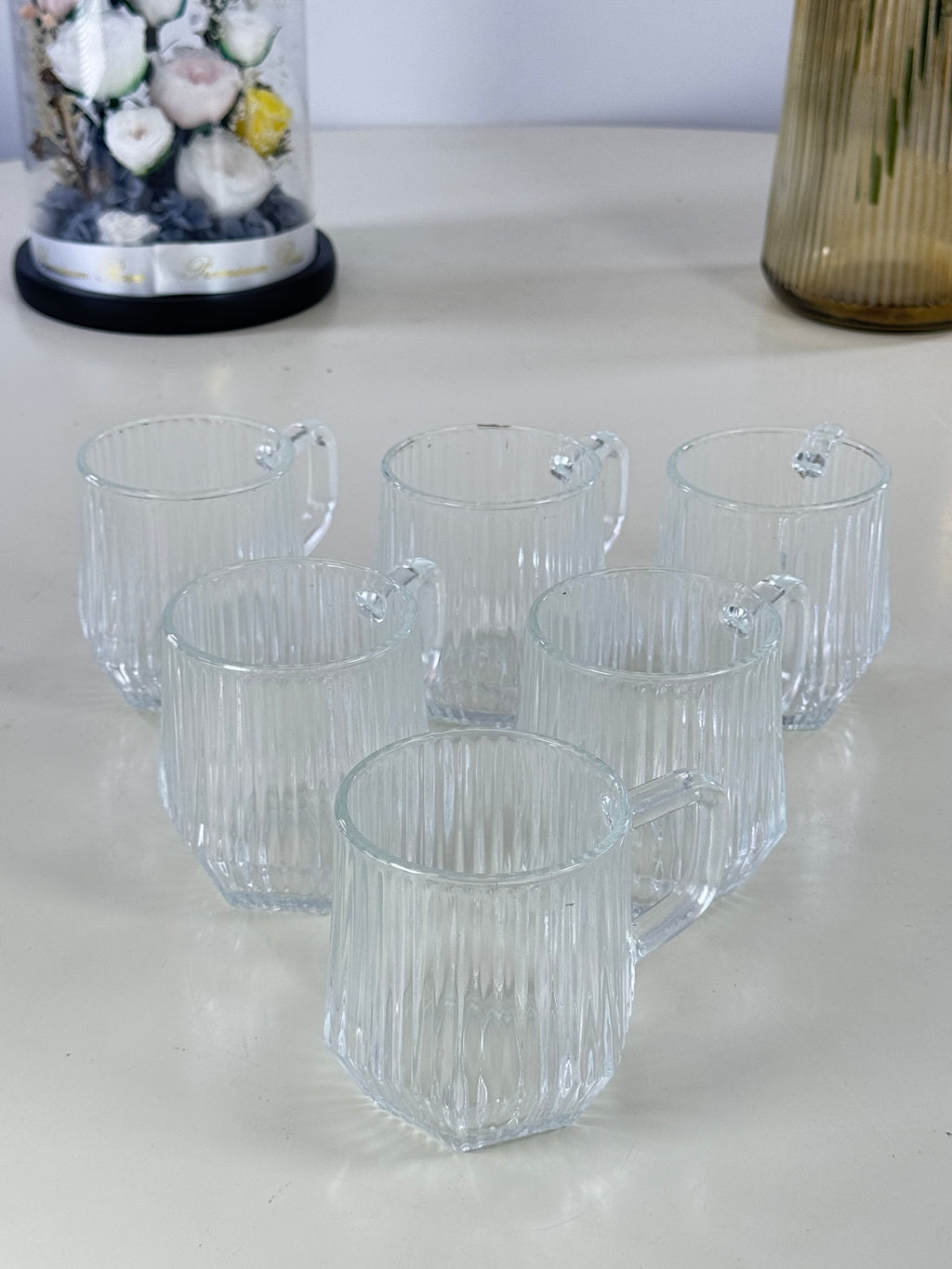 lot de 6 verres raylés Bol brillant