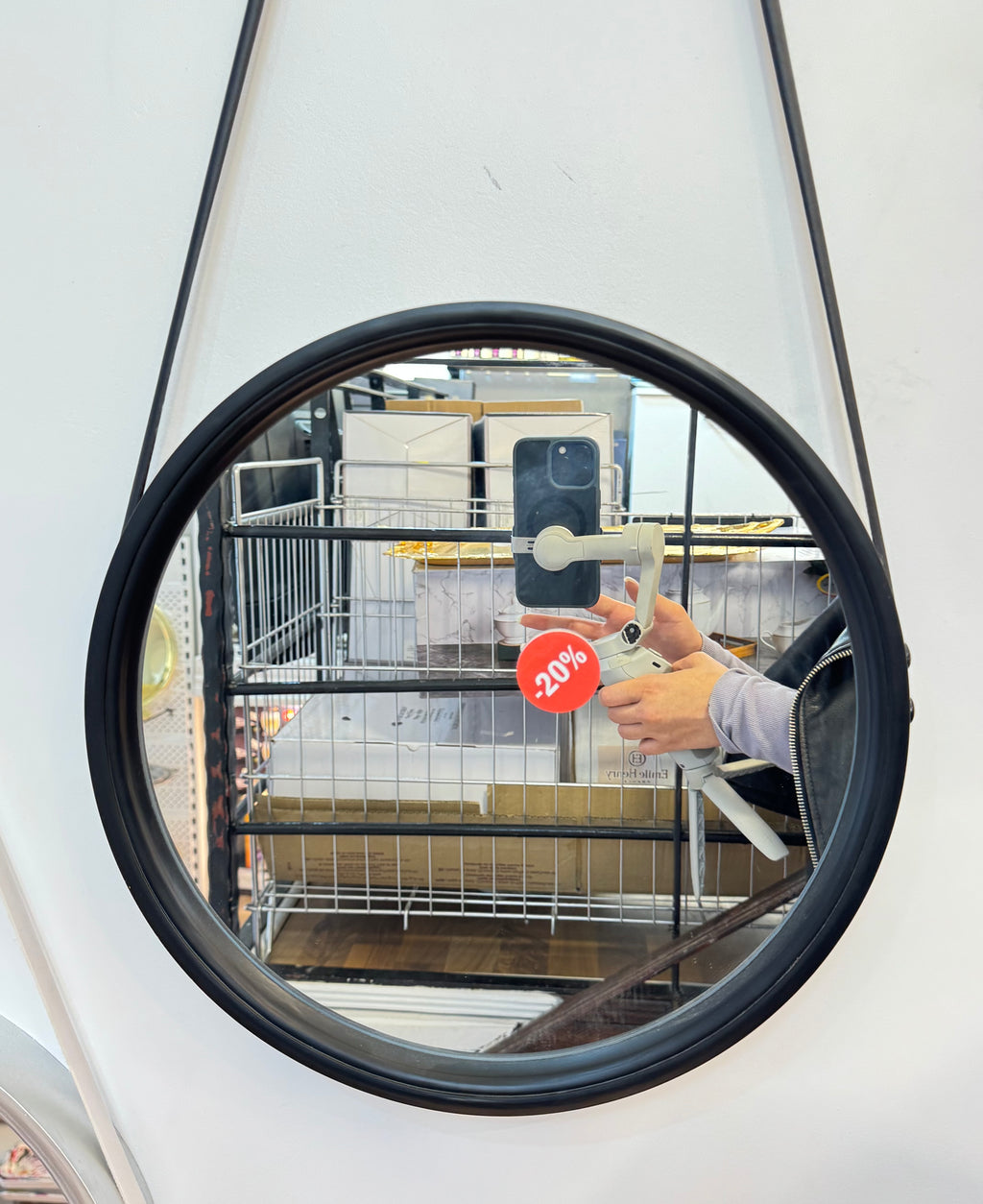 Miroir corde Bol brillant